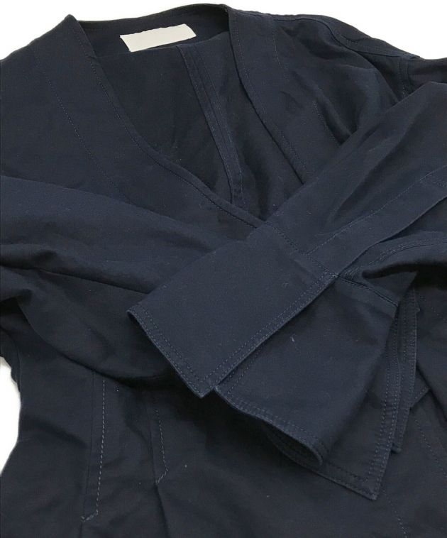 Mame Kurogouchi (マメクロゴウチ) cotton double cloth top ネイビー サイズ:SIZE 2