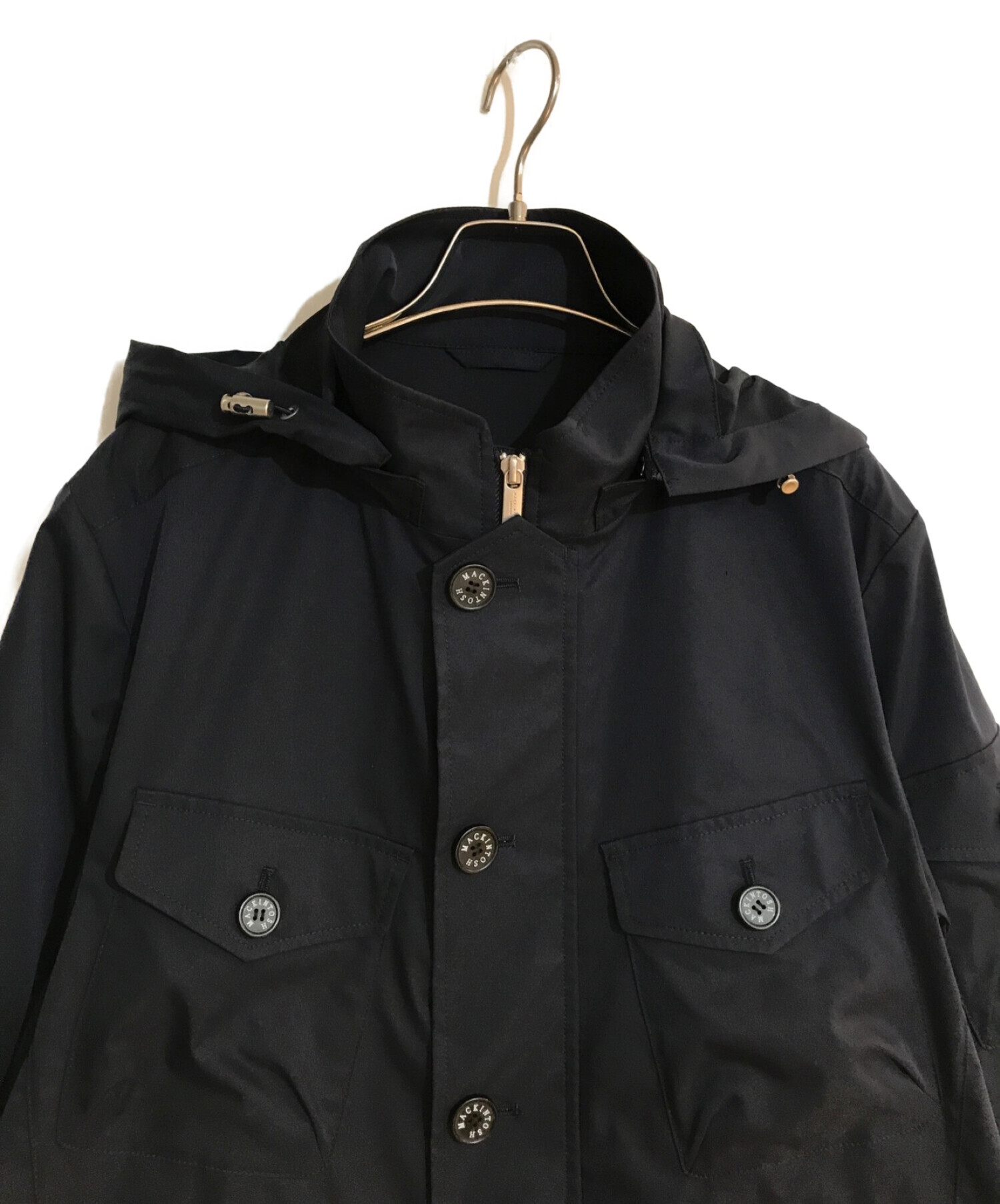 MACKINTOSH LONDON (マッキントッシュ ロンドン) シンセティックストレッチツイルブルゾン ネイビー サイズ:38