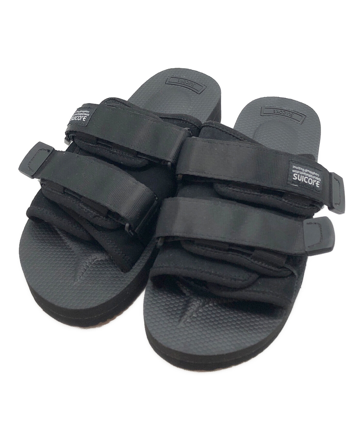 suicoke (スイコック) ストラップサンダル ブラック サイズ:SIZE 24