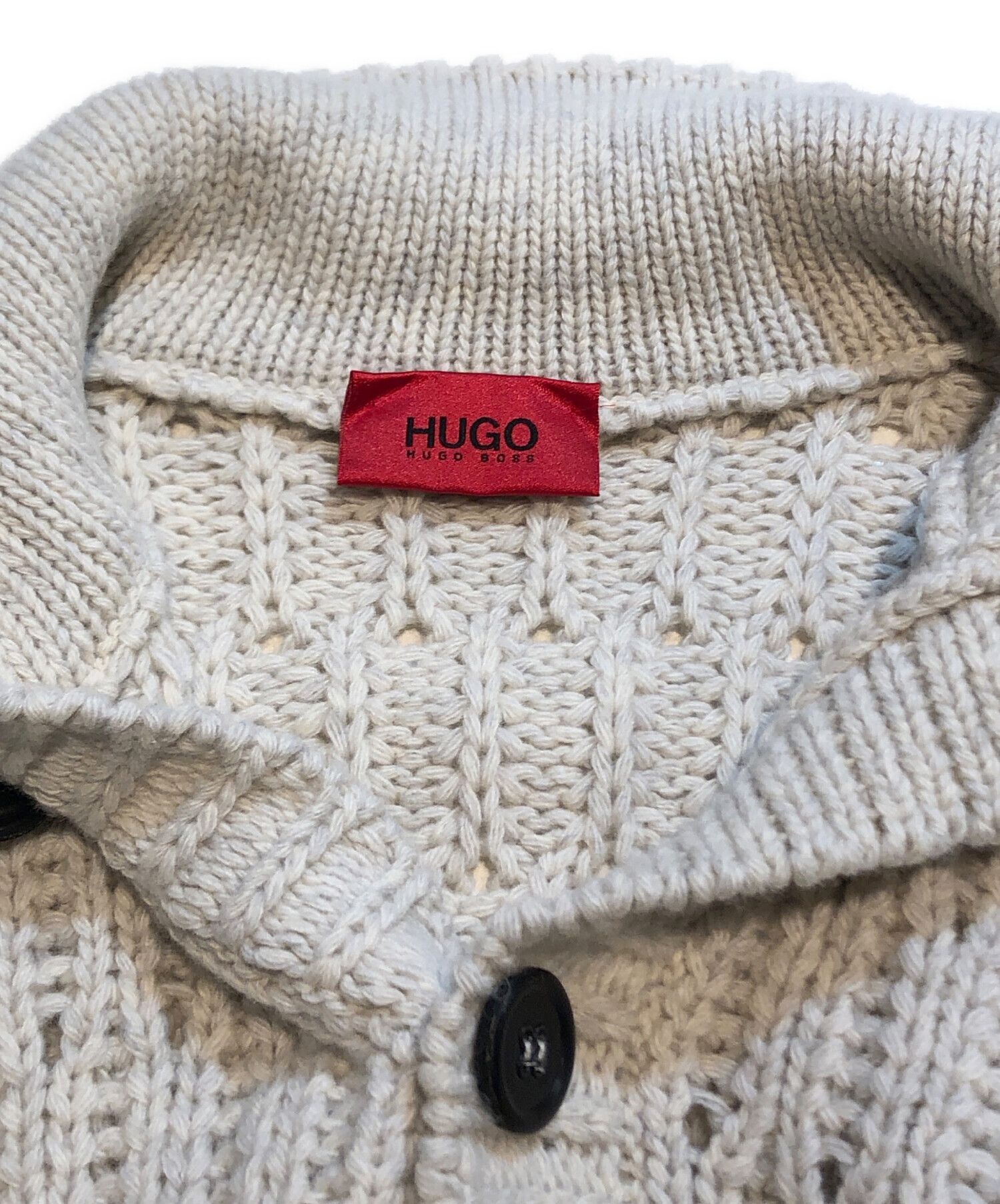 中古・古着通販】HUGO BOSS (ヒューゴ ボス) ヘンリーネックニット ベージュ サイズ:M｜ブランド・古着通販 トレファク公式【TREFAC  FASHION】スマホサイト