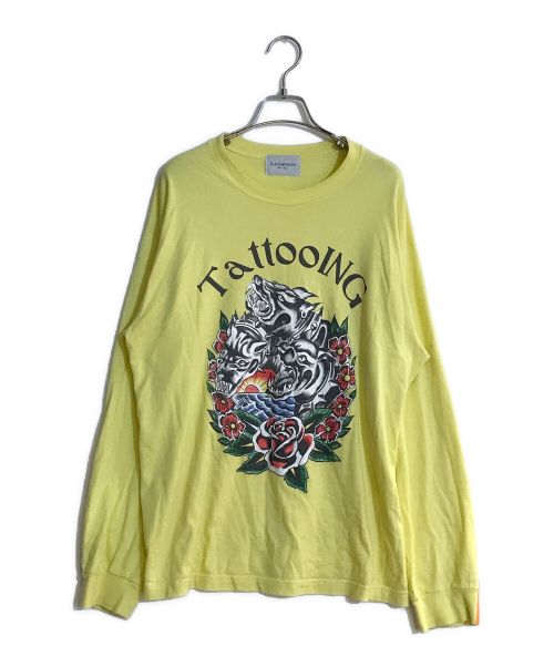 ブルー×レッド blackweirdos 23ss 3 Dogs L/S Tee yellow | www