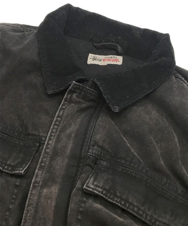 中古・古着通販】stussy (ステューシー) WASHED CANVAS SHOP JACKET