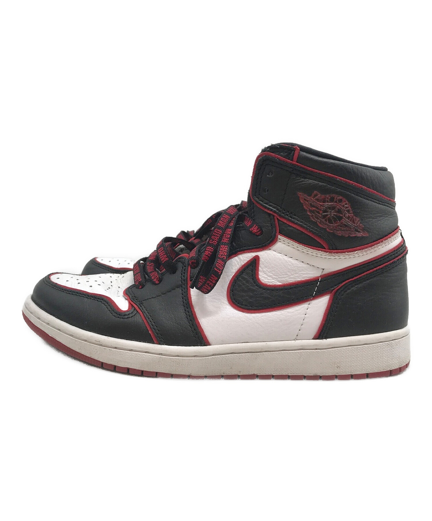 NIKE (ナイキ) AIR JORDAN 1 RETRO HIGH OG/エアジョーダン1 BLOODLINE BLACK GYM RED  WHITE サイズ:SIZE 27.5cm