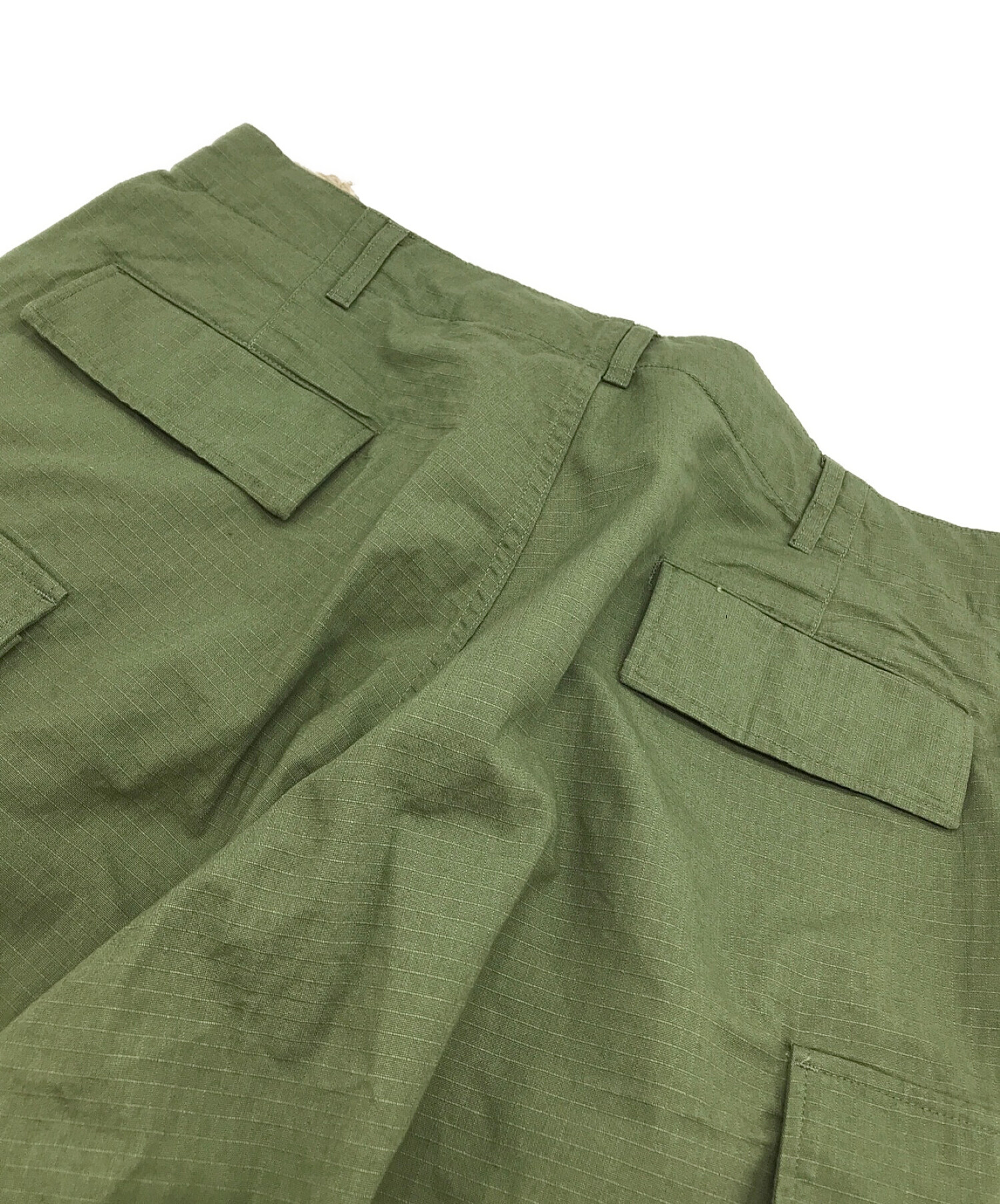 Engineered Garments (エンジニアードガーメンツ) BEAMS PLUS (ビームスプラス) BDU 3/4 Shorts  Olive サイズ:SIZE L