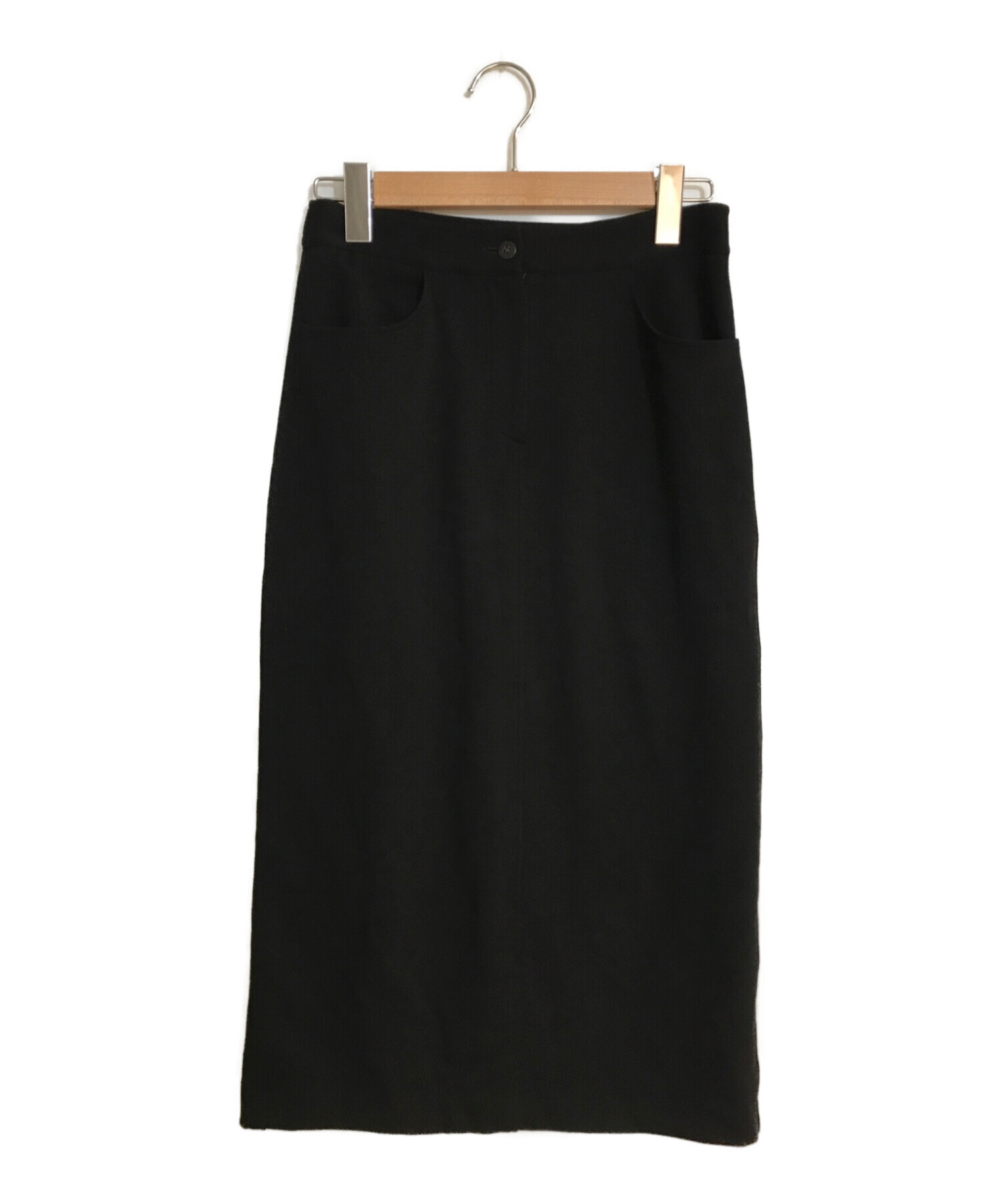 theory (セオリー) Double Knit LT N CL Midi Skirt/ダブルニットミディスカート ブラック サイズ:SIZE 00