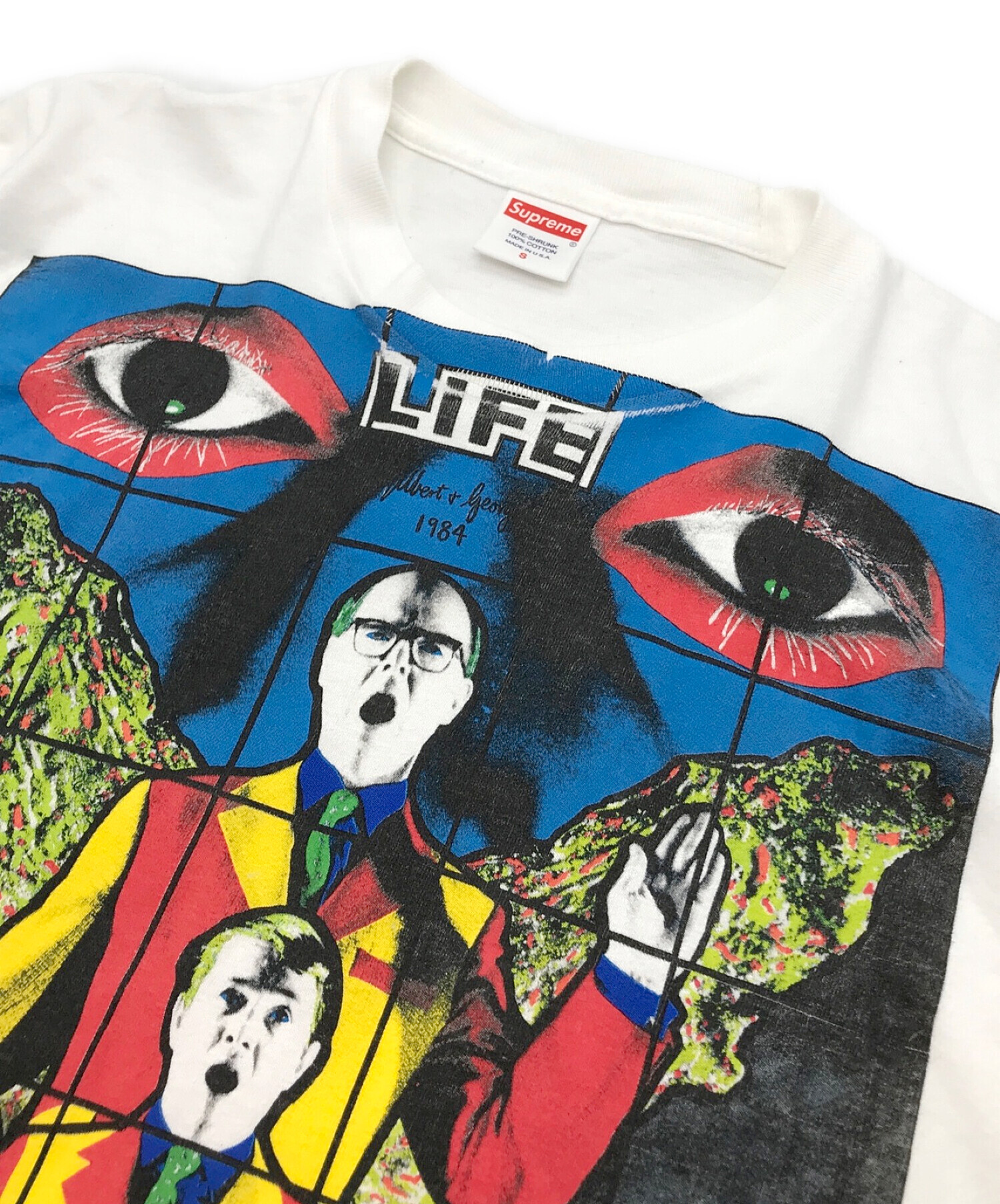 SUPREME (シュプリーム) Gilbert＆georgeLife/ギルバードジョージライフ ホワイト サイズ:SIZE S