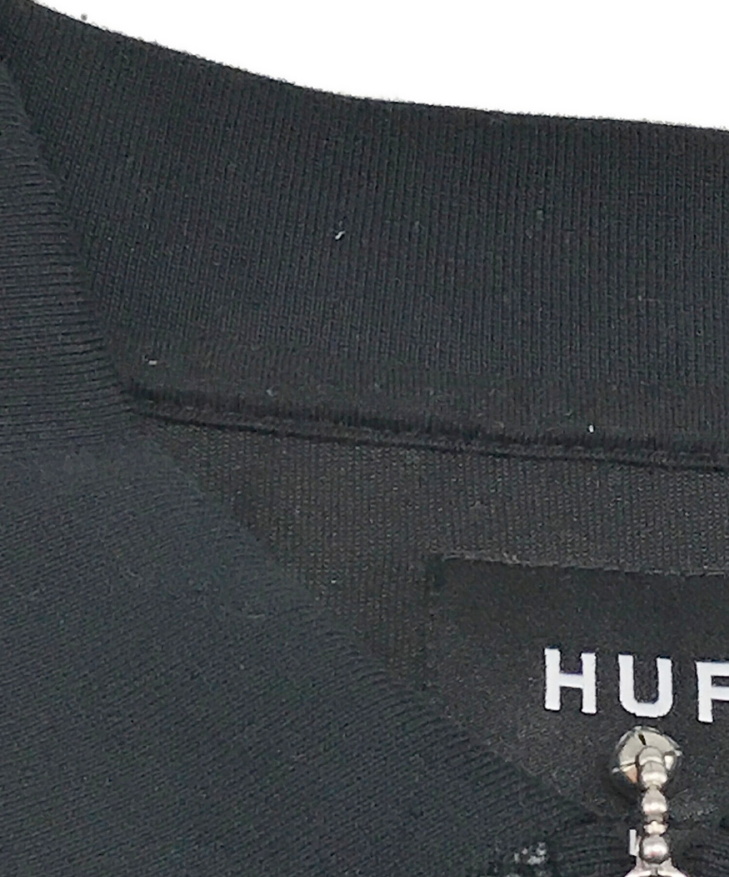 HUF (ハフ) ベロアジップポロ ブラック サイズ:SIZE L