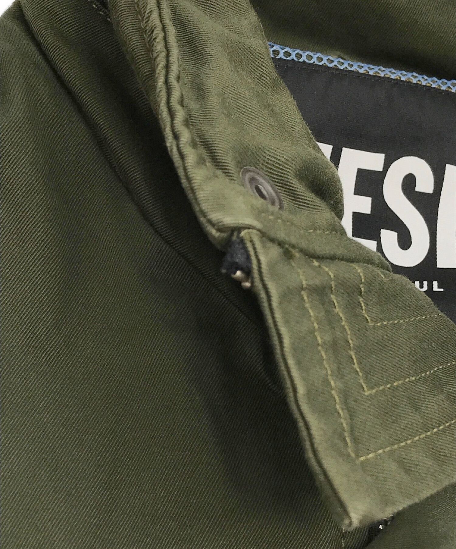 DIESEL (ディーゼル) ワッペンミリタリージャケット グリーン サイズ:SIZE XS