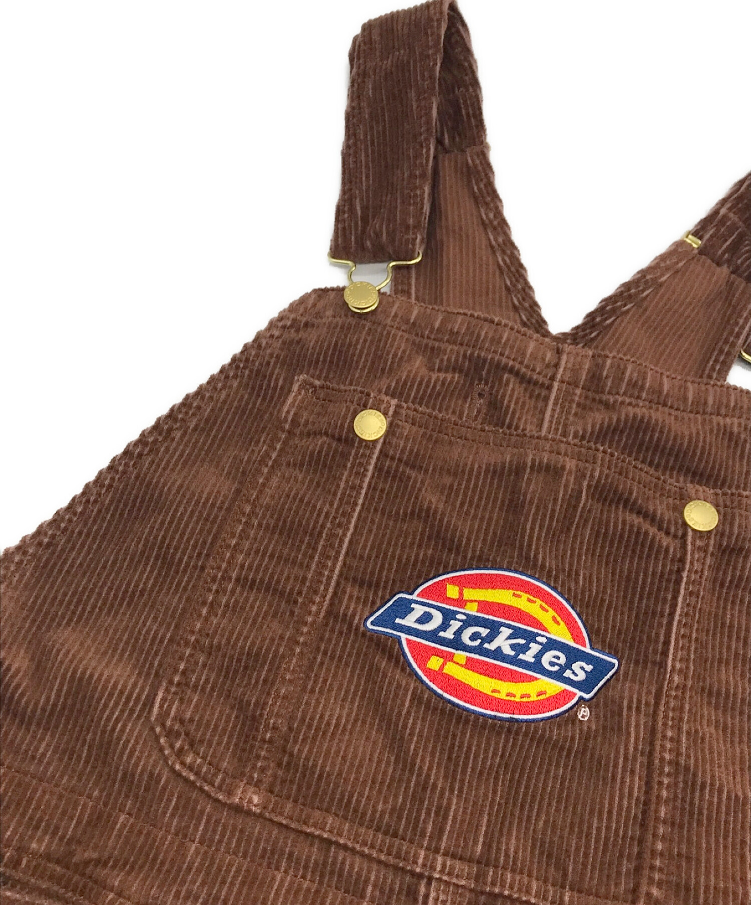 SUPREME (シュプリーム) Dickies (ディッキーズ) Corduroy Overalls ブラウン サイズ:SIZE S