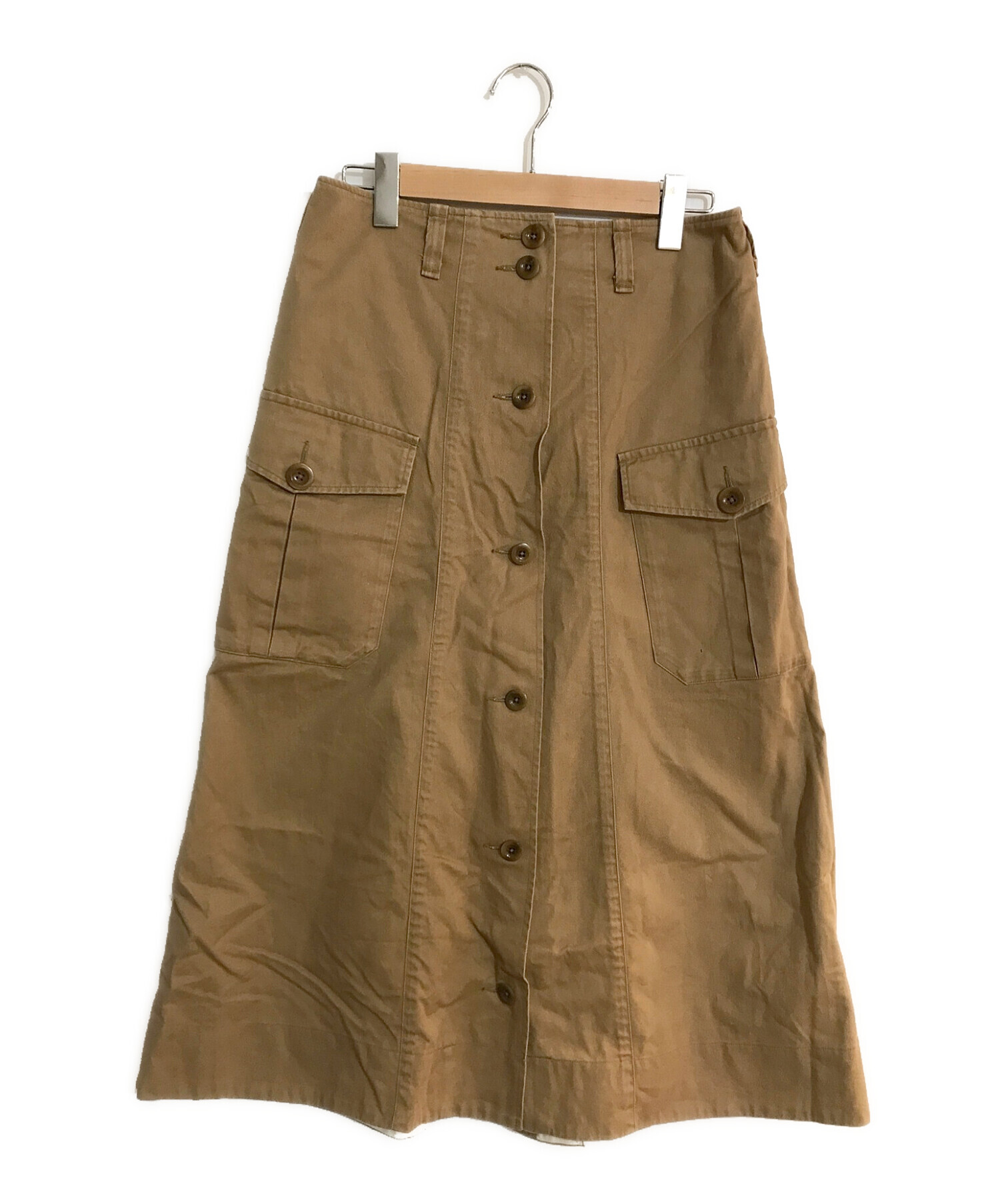 MHL (エムエイチエル) JAPANESE COTTON LINEN DRILL/ジャパニーズ　コットン　リネン　ドリル ブラウン サイズ:SIZE  3