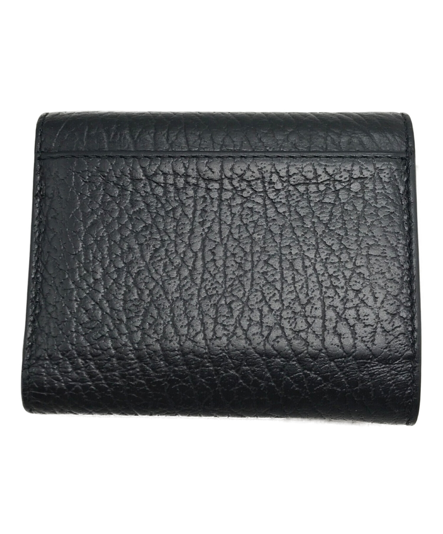 Maison Margiela 11 (メゾンマルジェラ) ZIP COMPACT TRI FOLD WALLET/ジップ コンパクト  トゥライフォールド ウォレット ブラック