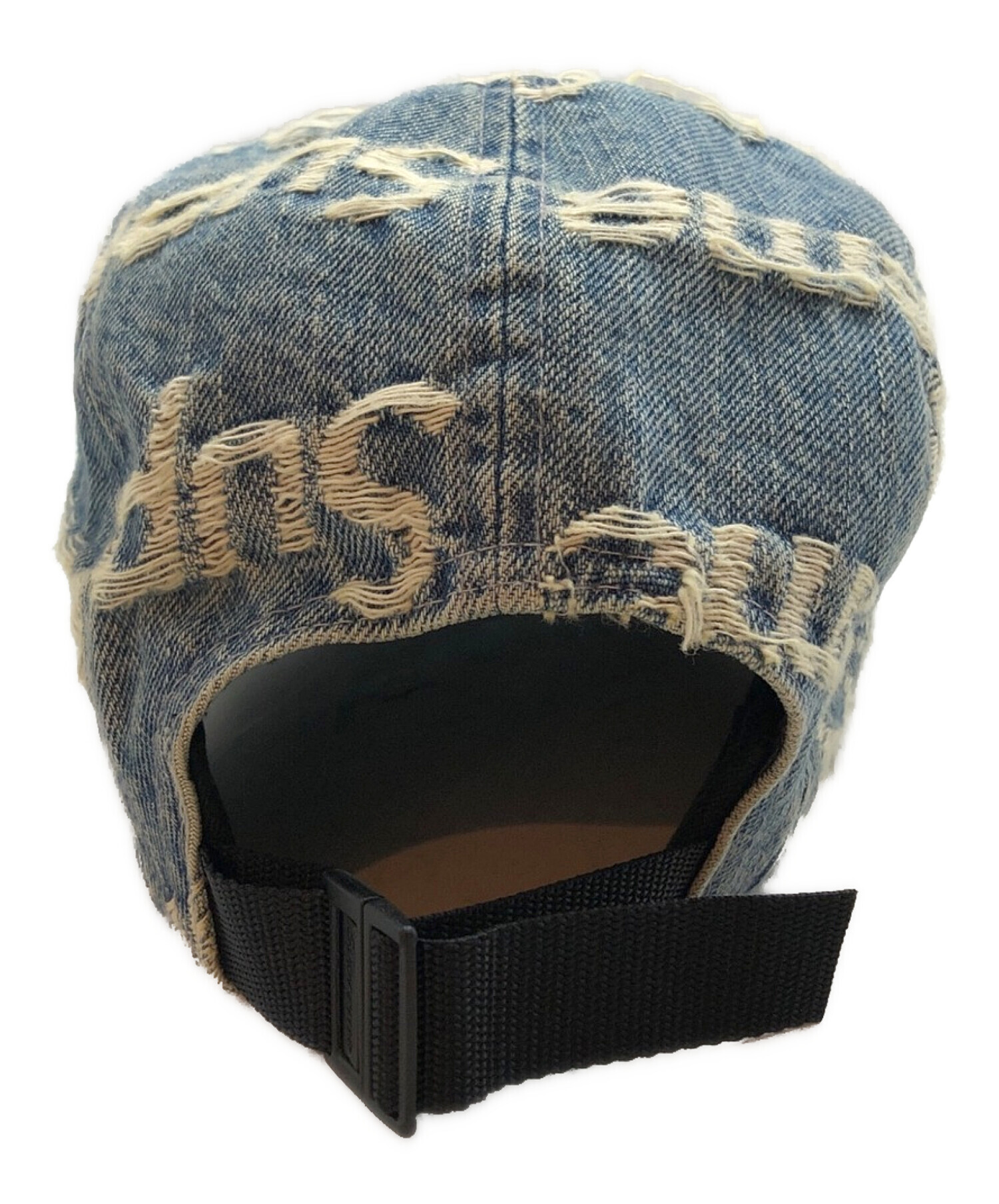 SUPREME (シュプリーム) Frayed Logos Denim Camp Cap/フレイ ロゴ デニム キャンプ キャップ インディゴ