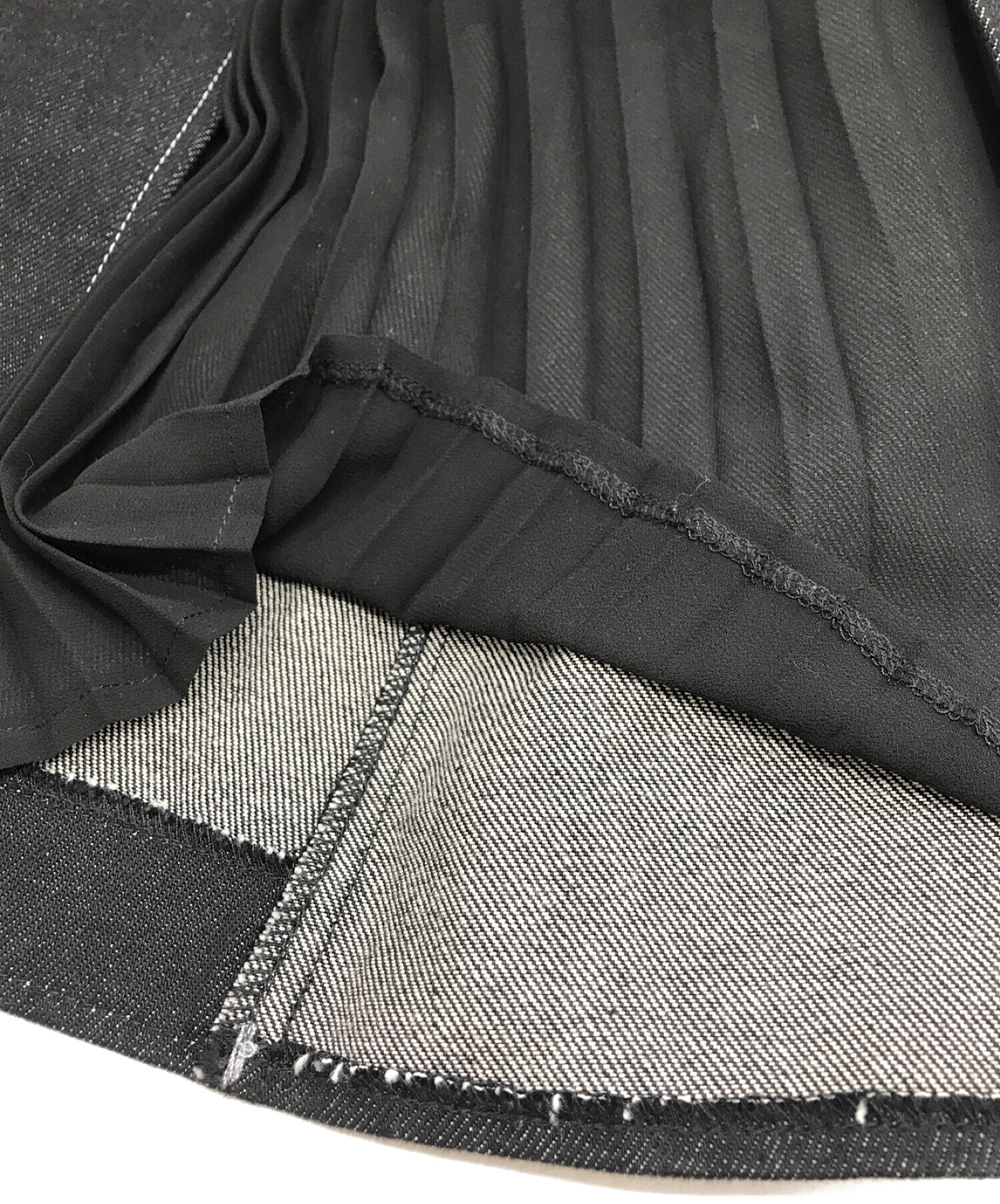HARE (ハレ) SETデニムビスチェ プリーツスカート ブラック サイズ:F