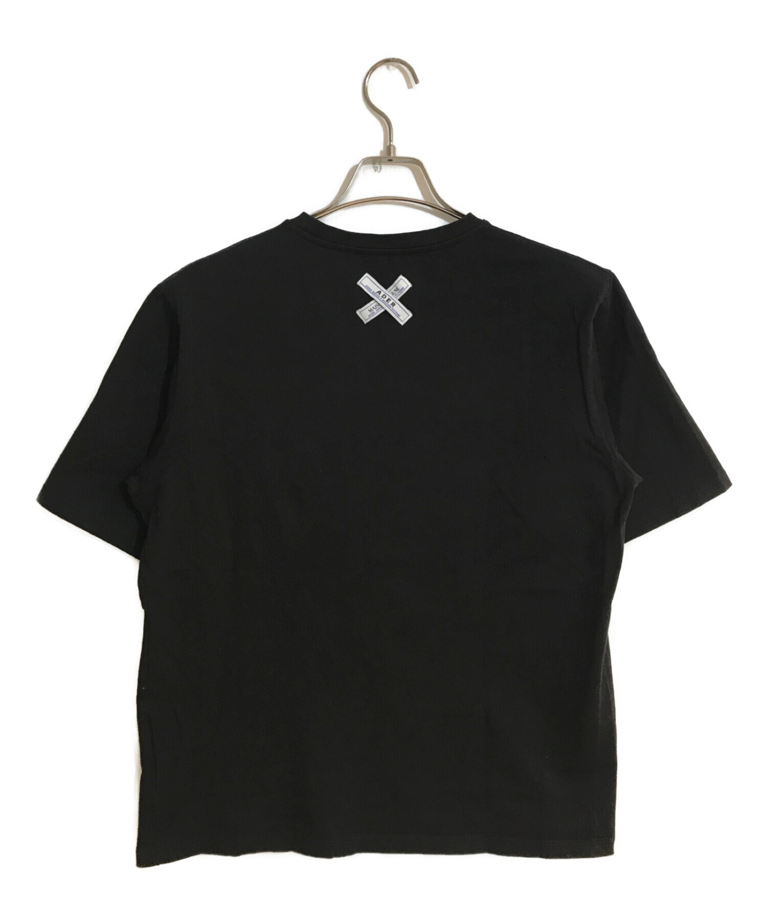 ADER error (アーダーエラー) MAISON KITSUNE (メゾンキツネ) kitsune layout t-shirt ブラック  サイズ:SIZE A3