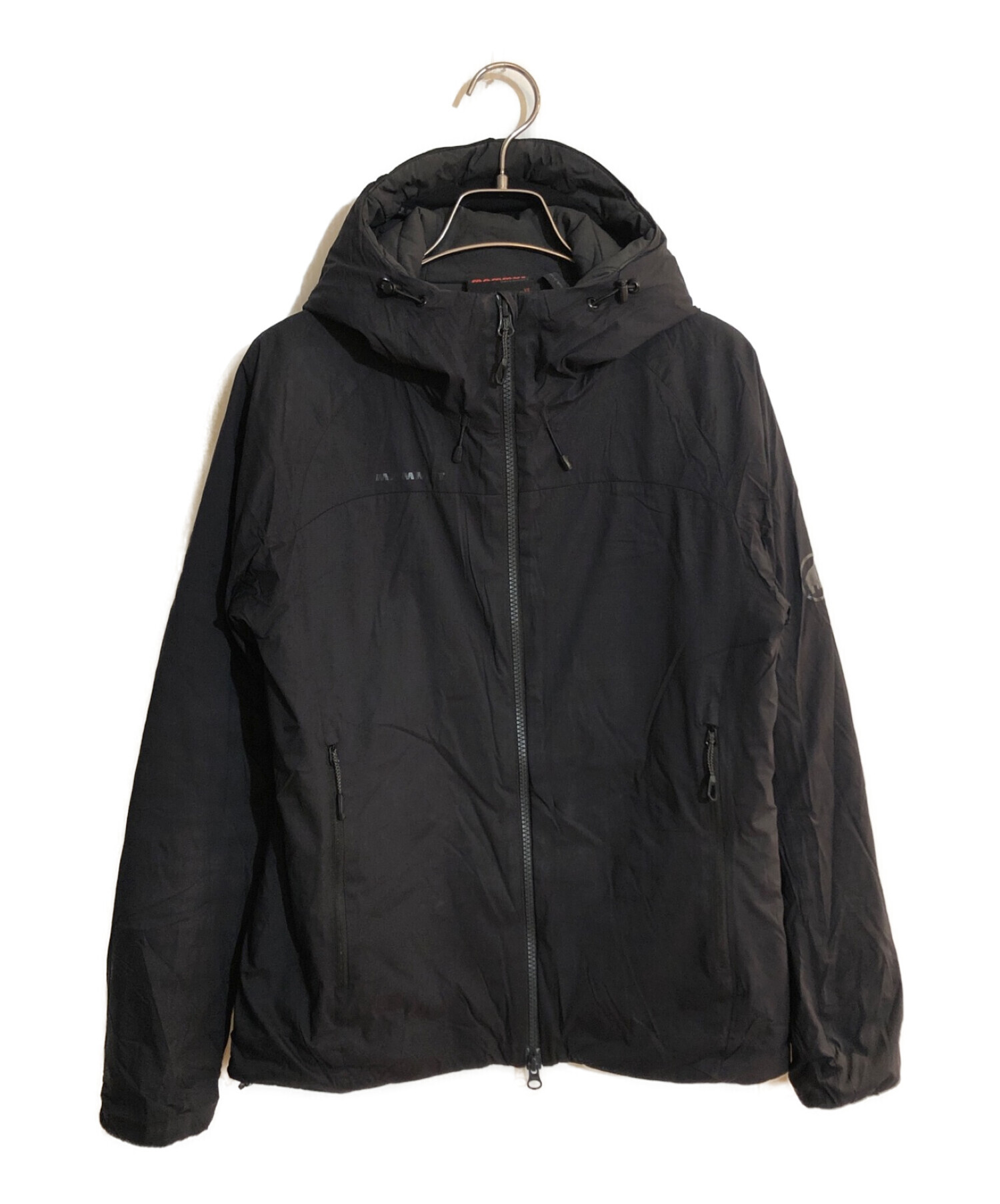 MAMMUT (マムート) Rime IN Flex Hooded Jacket/ライムインフレックスフーデットジャケット ブラック サイズ:SIZE  ⅩS