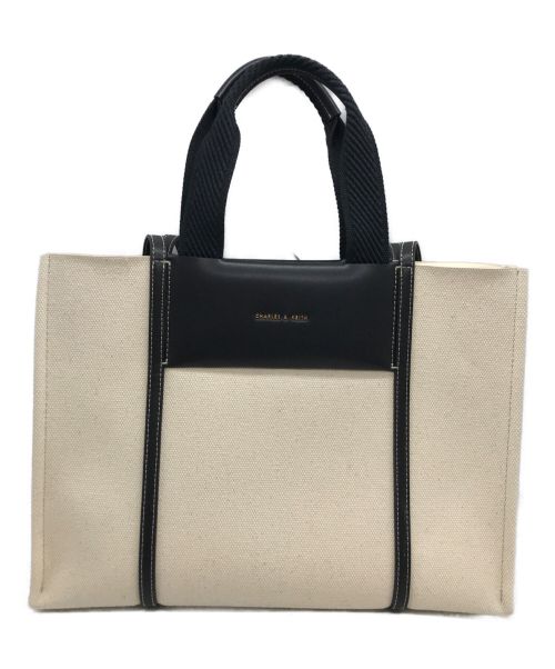 【中古・古着通販】CHARLES & KEITH (チャールズ＆キース) シャリア ラージダブルハンドルトートバッグ ベージュ｜ブランド・古着通販  トレファク公式【TREFAC FASHION】スマホサイト