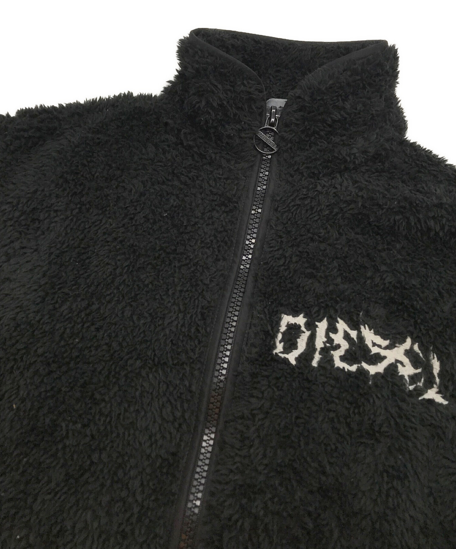 DIESEL (ディーゼル) フリースジャケット ブラック サイズ:SIZE M