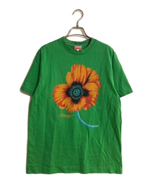 中古・古着通販】KENZO (ケンゾー) ポピープリントTシャツ グリーン ...