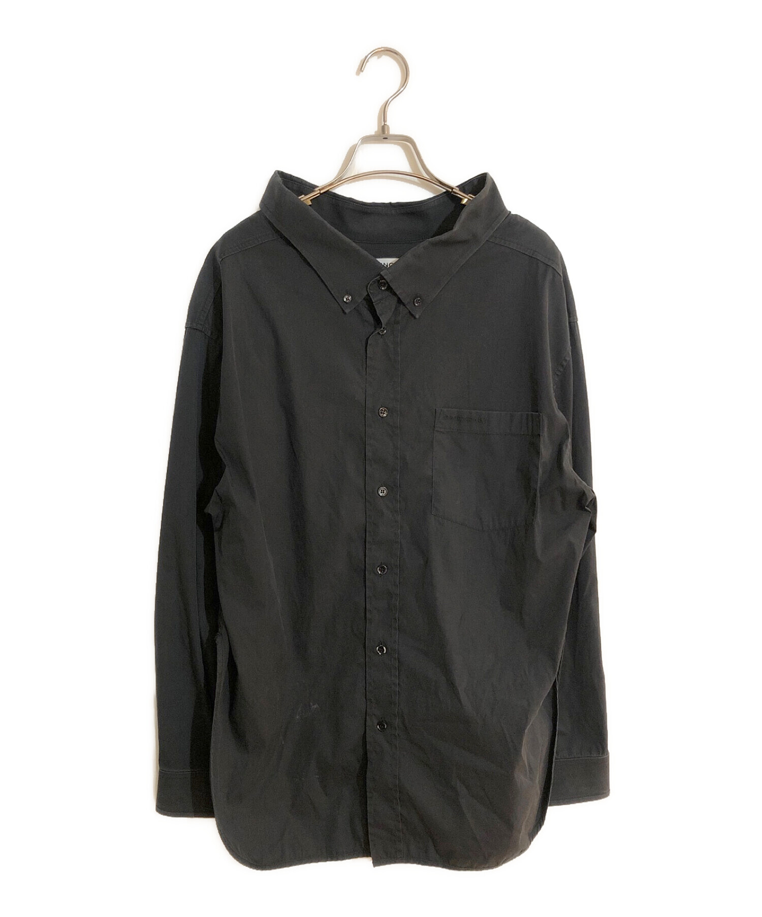BALENCIAGA (バレンシアガ) スウィングカラーシャツ ブラック サイズ:SIZE 36