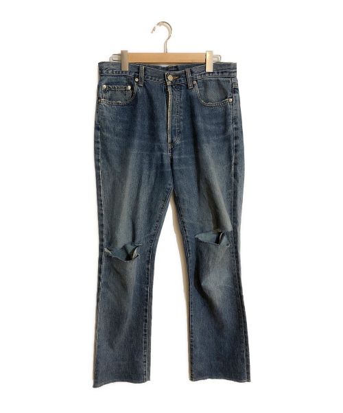 【中古・古着通販】RRL (ダブルアールエル) ダメージ加工デニム