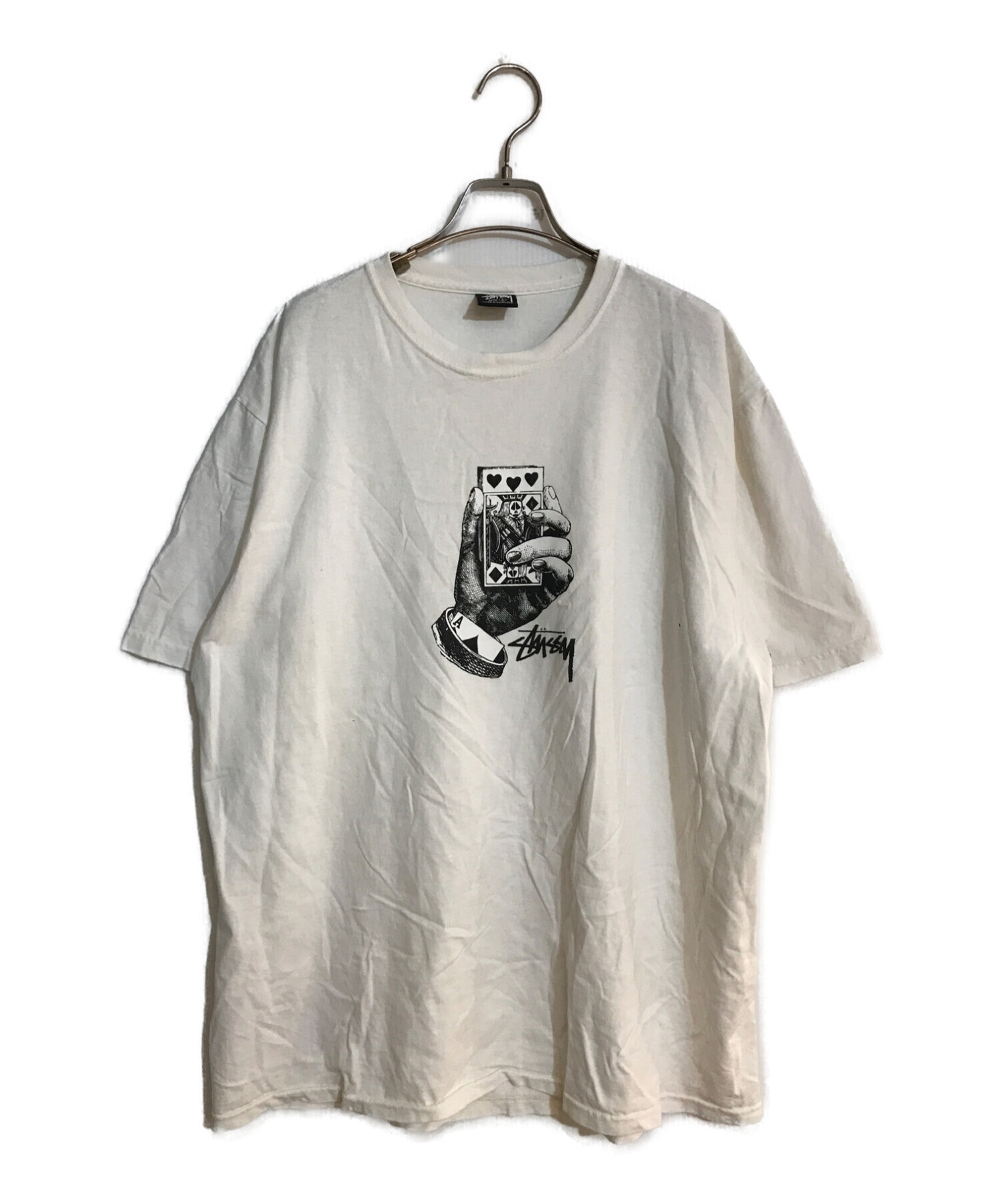 stussy (ステューシー) ALL BETS OFF TEE ホワイト サイズ:L