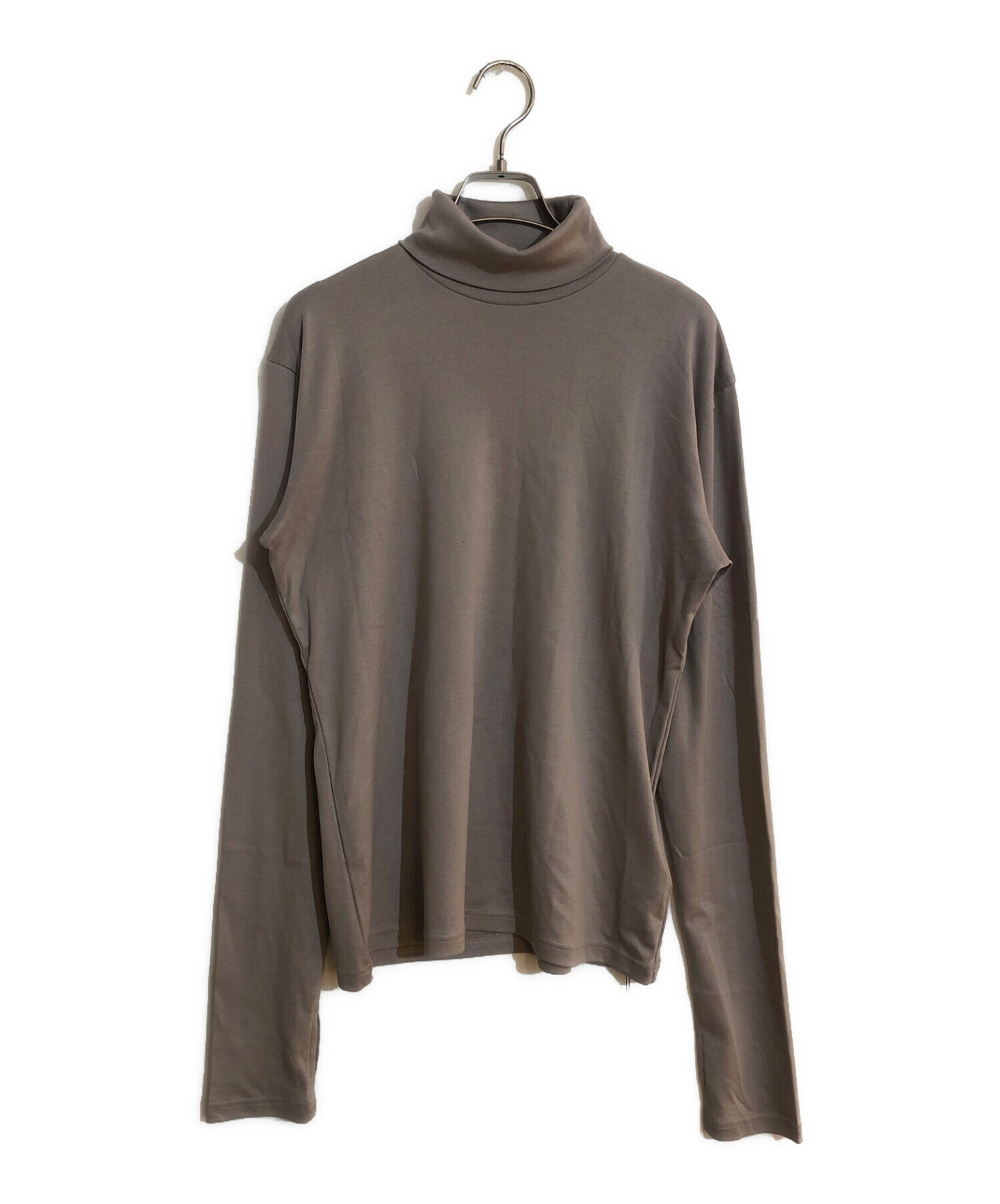 JOHN LAWRENCE SULLIVAN (ジョンローレンスサリバン) COTTON JERSEY TURTLE NECK  TOP/コットンジャージータートルネック ベージュ サイズ:S