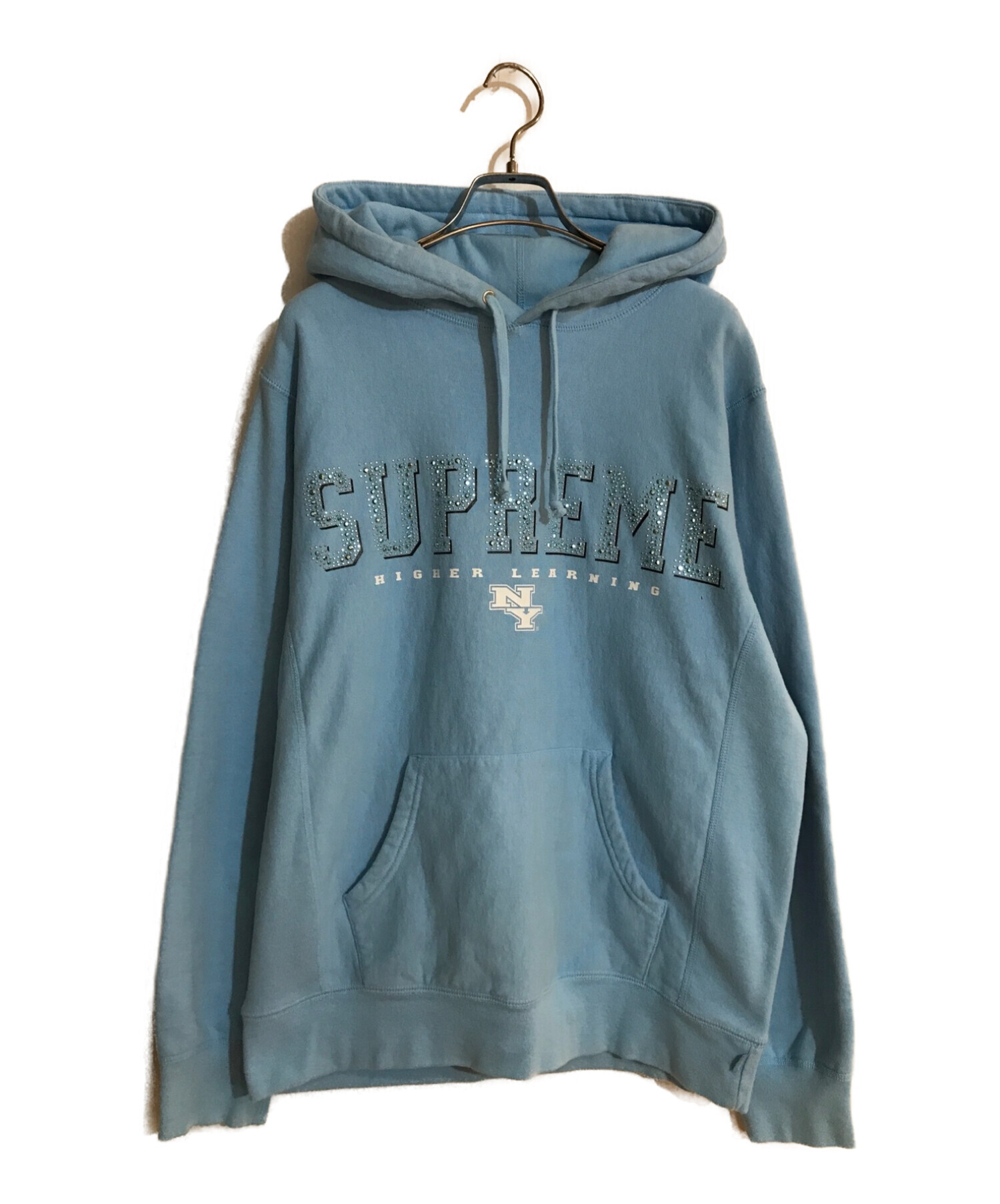 Supreme (シュプリーム) Gems Hooded Sweatshirt/ジェムズフーディスウェットシャツ ブルー サイズ:M