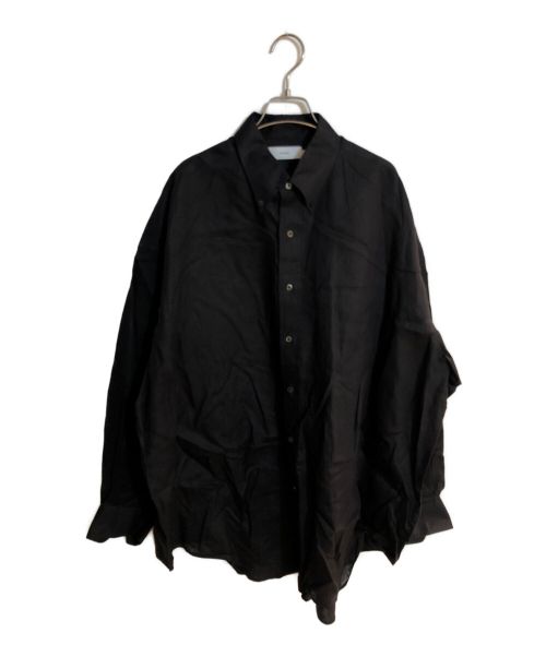 【中古・古着通販】Graphpaper (グラフペーパー) Linen Oversized B.D Shirt/リネンオーバーサイズB,Dシャツ  ブラック サイズ:ｆree｜ブランド・古着通販 トレファク公式【TREFAC FASHION】スマホサイト