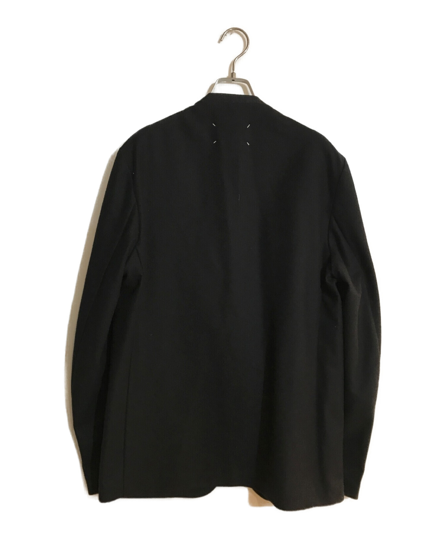 Maison Margiela (メゾンマルジェラ) ノーカラージャケット ブラック サイズ:SIZE 50