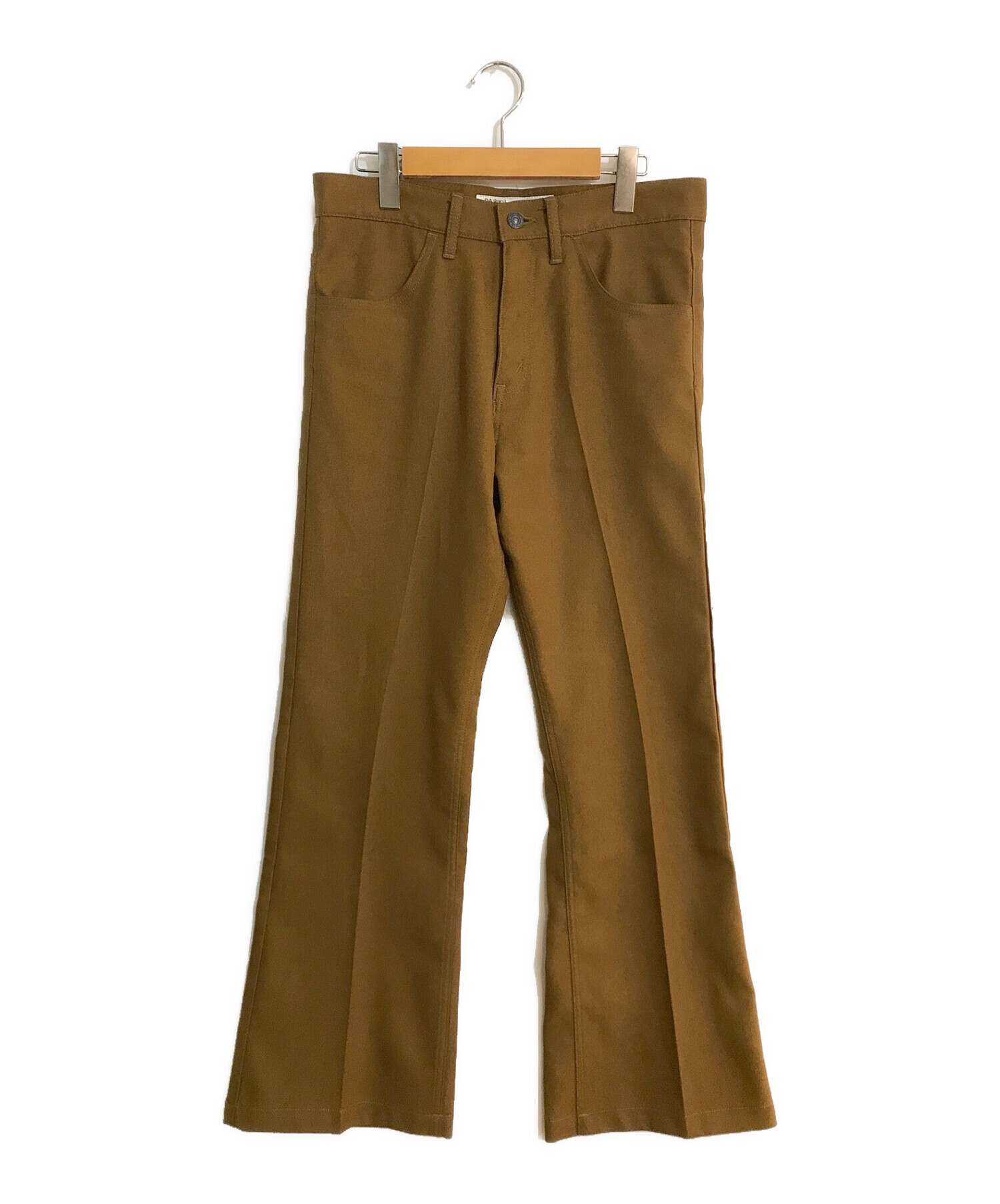 DAIRIKU (ダイリク) Flare Flasher Pressed Pants/フレアフラッシャープレスドパンツ ブラウン サイズ:W29