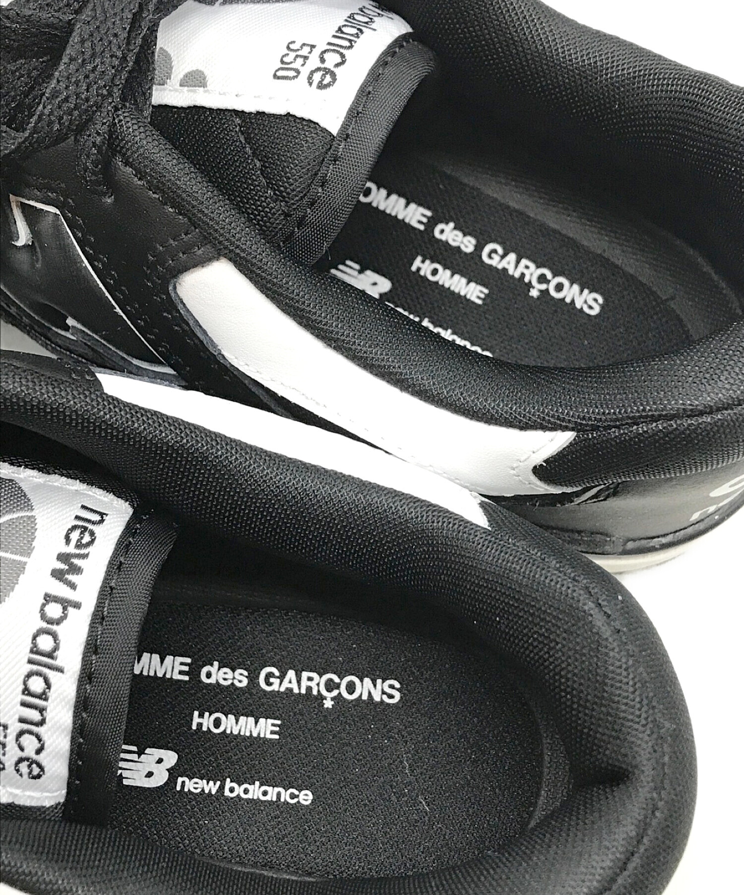 NEW BALANCE (ニューバランス) COMME des GARCONS HOMME (コムデギャルソン オム) ローカットスニーカー ブラック  サイズ:28.0cm