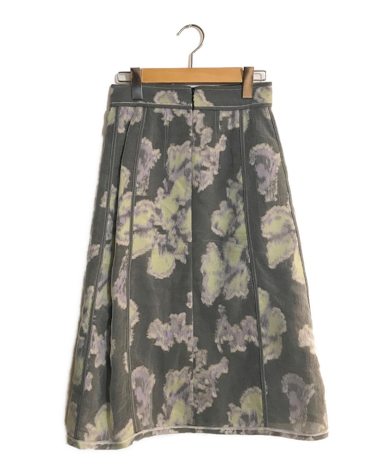3.1 phillip lim (スリーワンフィリップリム) Abstract Daisy a-line  skirt/アブストラクトデイジーエーラインスカート パープル サイズ:SIZE 00