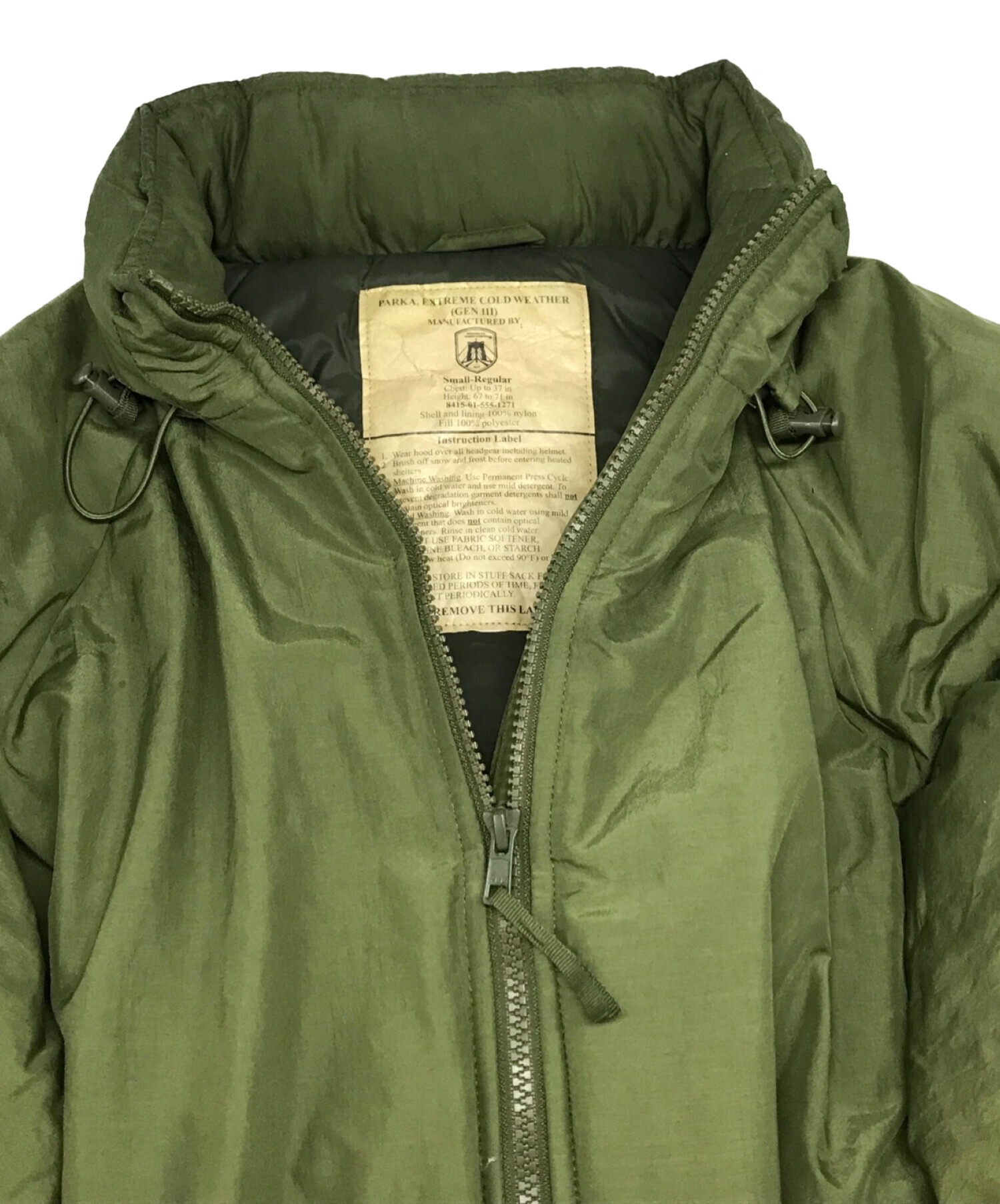 中古・古着通販】ECWCS (エクワックス) Level 7 Prima loft Parka/レベルセブンプリマロフトパーカ グリーン  サイズ:SIZE S｜ブランド・古着通販 トレファク公式【TREFAC FASHION】スマホサイト