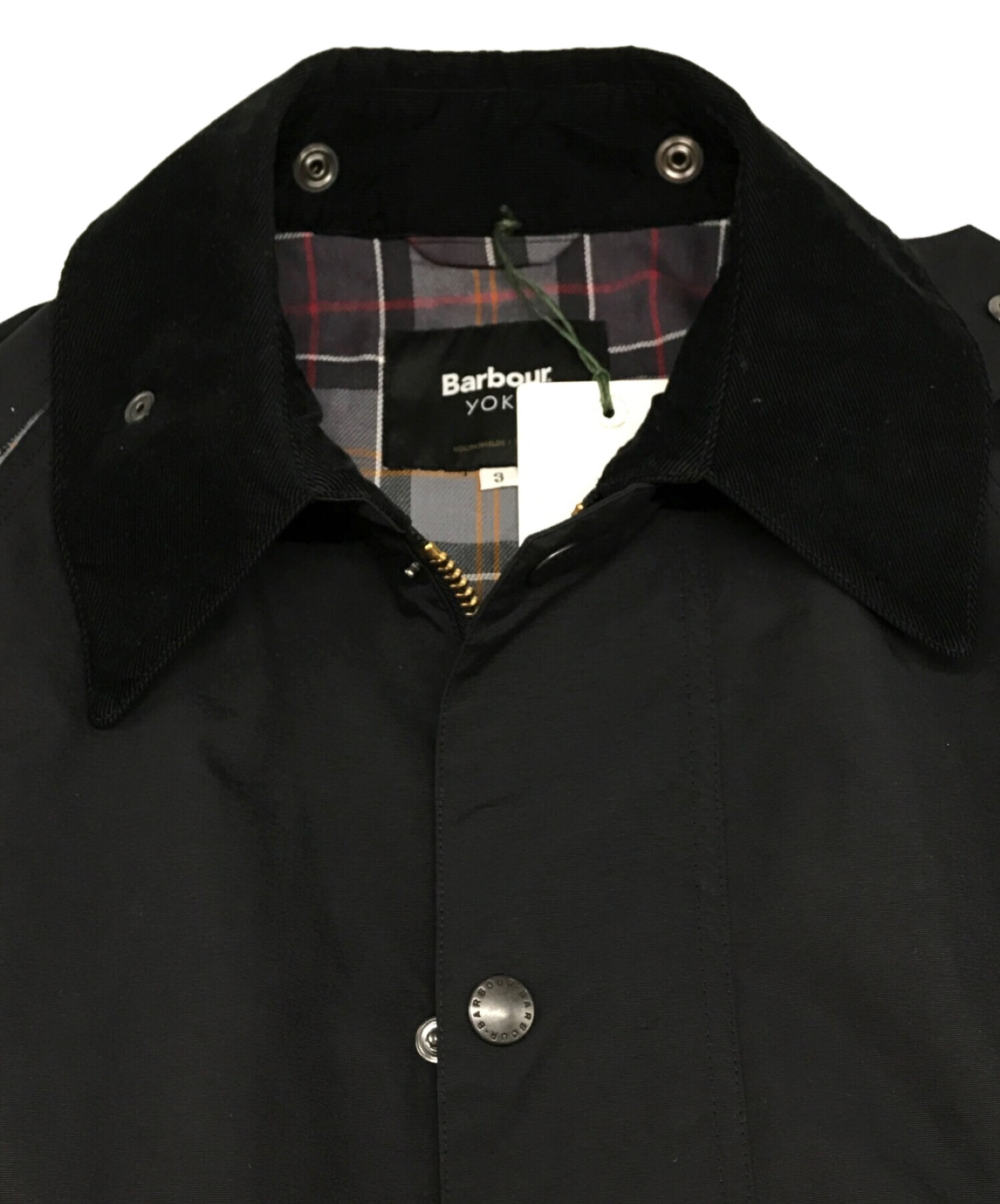 Barbour (バブアー) YOKE (ヨーク) JS (ジャーナルスタンダード) BROKEN BEAUFORT/ブロ―ケンビューフォート  ブラック サイズ:SIZE 3 未使用品