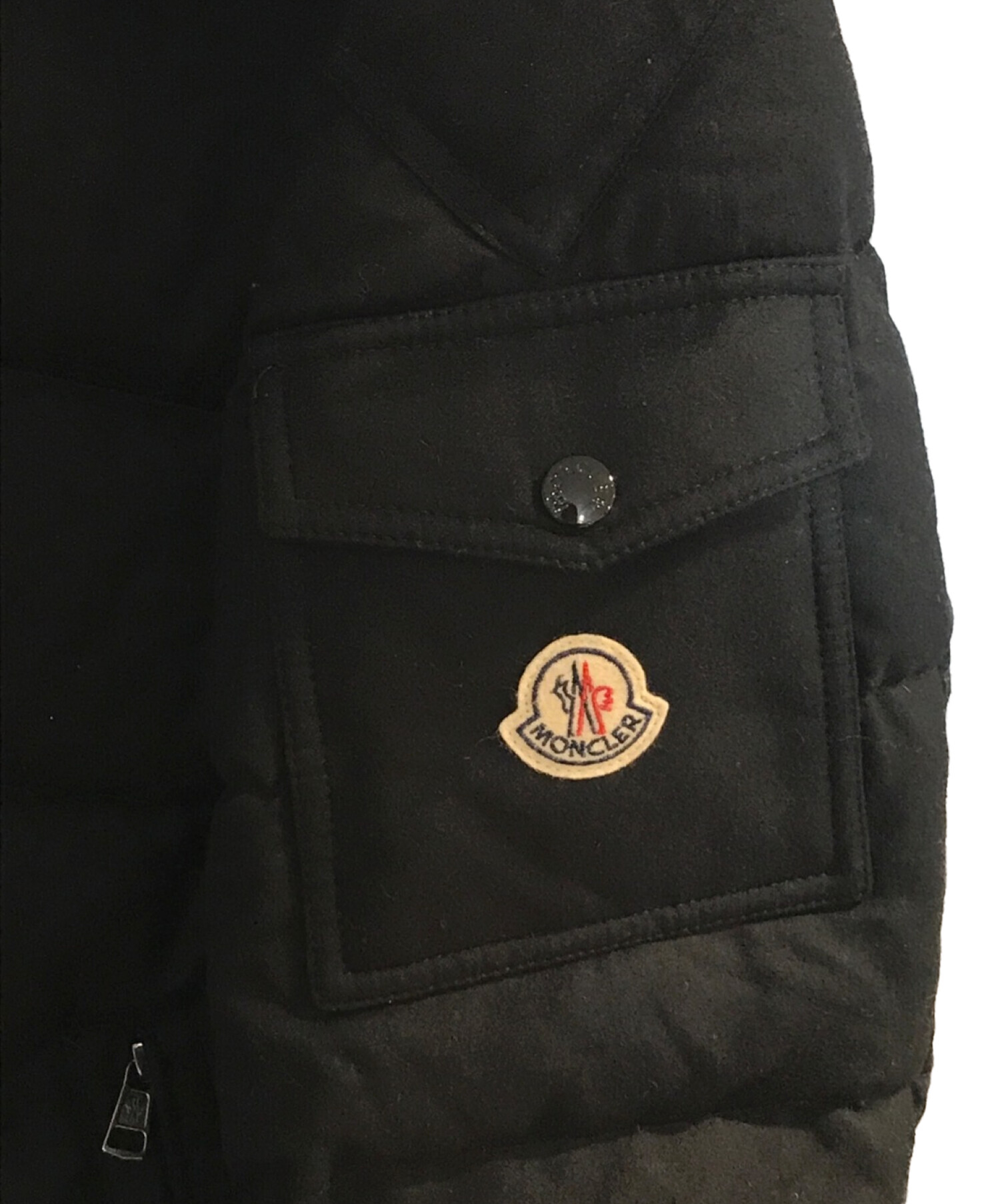 中古・古着通販】MONCLER (モンクレール) ダウンジャケット ブラック