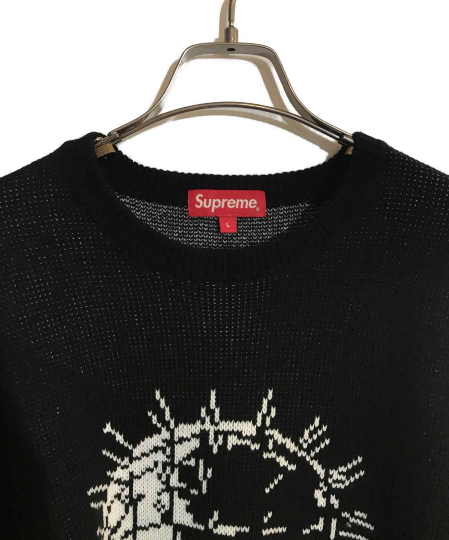 SUPREME (シュプリーム) Hellraiser Sweater/ヘルレイザーセーター ブラック サイズ:SIZE L