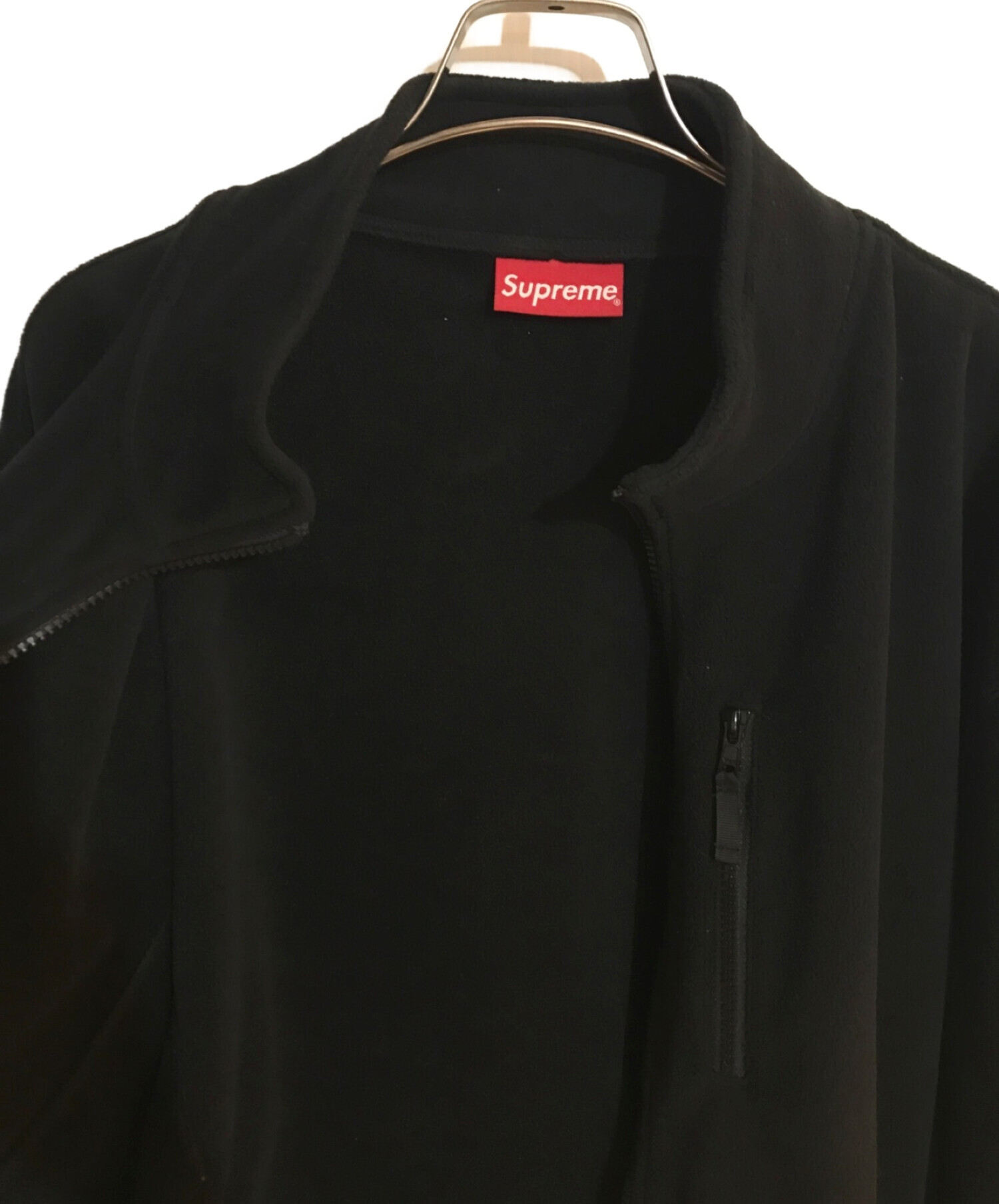 Supreme (シュプリーム) polartec zip jacket/ポーラテックジップジャケット ブラック サイズ:SIZE L