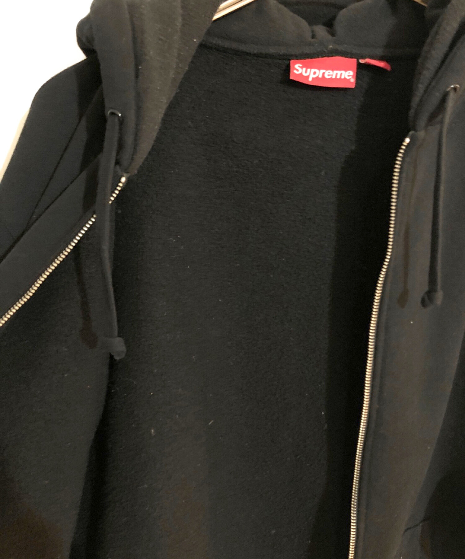 Supreme (シュプリーム) Double Hood Facemask Zip Up Hooded  Sweatshirt/ダブルフードフェイスマスクジップアップフーデットスウェットシャツ ブラック サイズ:SIZE M