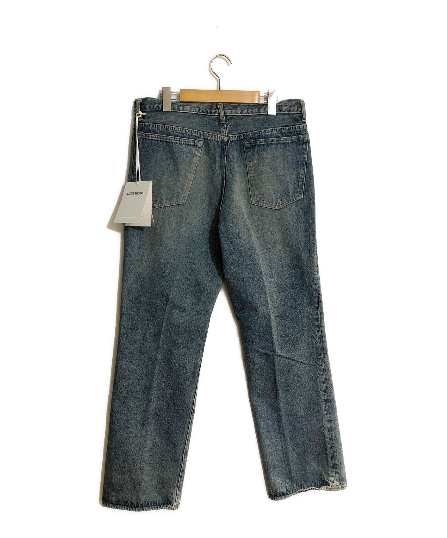 KAPTAIN SUNSHINE (キャプテンサンシャイン) 5P Zipper Front Denim  Pants/5ポケットジッパーフロントデニムパンツ INDIGO VINTAGE WASH サイズ:SIZE 81（W32） 未使用品