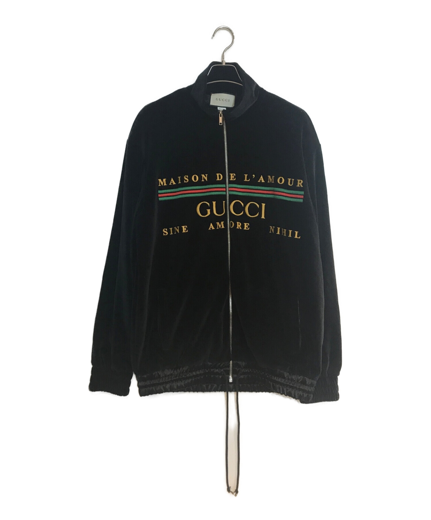 GUCCI (グッチ) シェニールジャケット ブラック サイズ:SIZE L