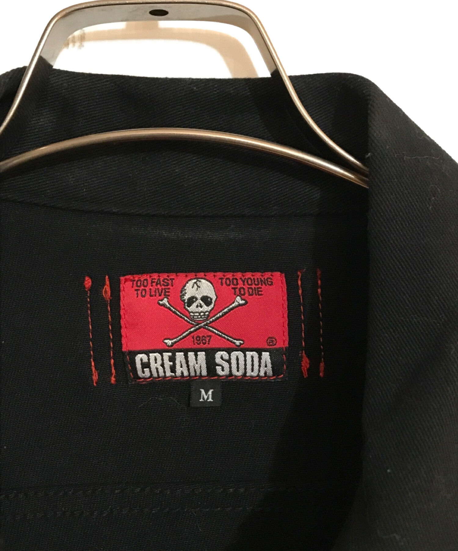 中古・古着通販】CREAM SODA (クリームソーダ) 3rdタイプデニムジャケット ブラック サイズ:SIZE M｜ブランド・古着通販  トレファク公式【TREFAC FASHION】スマホサイト