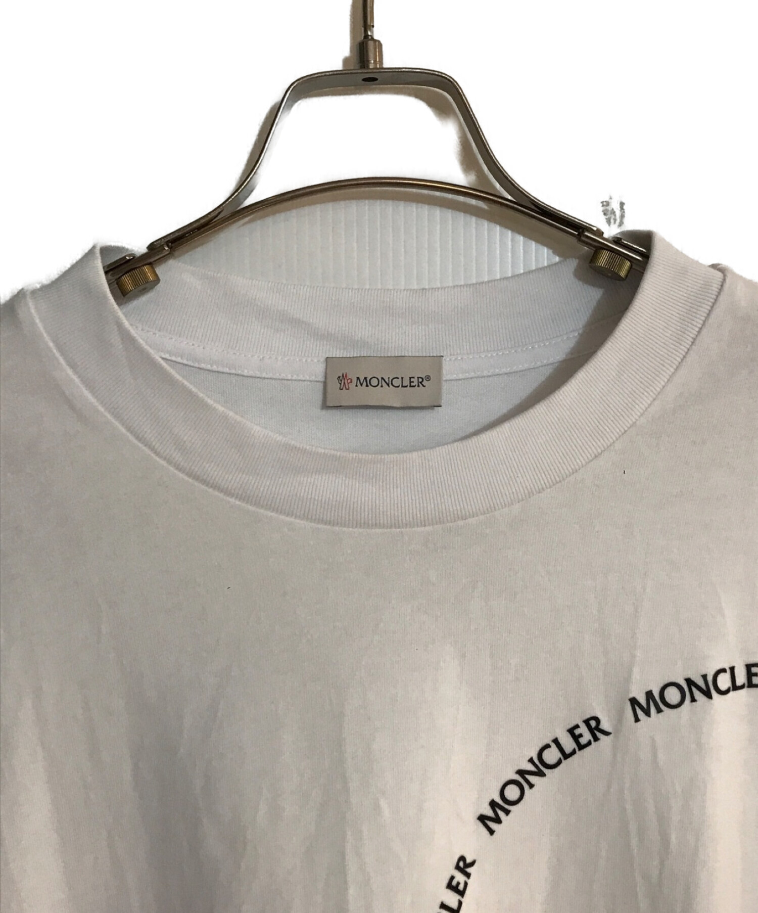 中古・古着通販】MONCLER (モンクレール) 長袖Tシャツ ホワイト サイズ