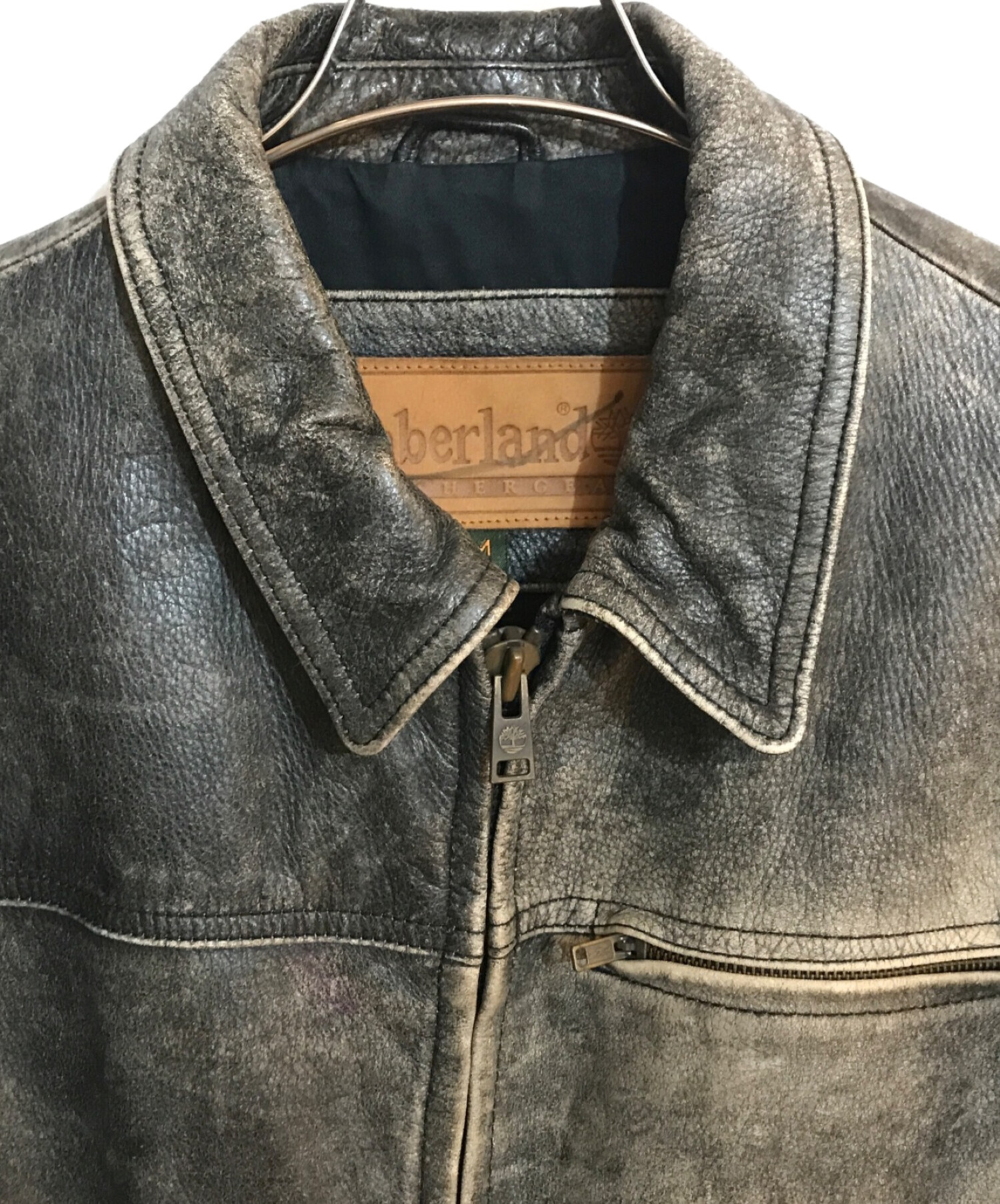 Timberland (ティンバーランド) オールドレザージャケット ブラウン サイズ:SIZE M