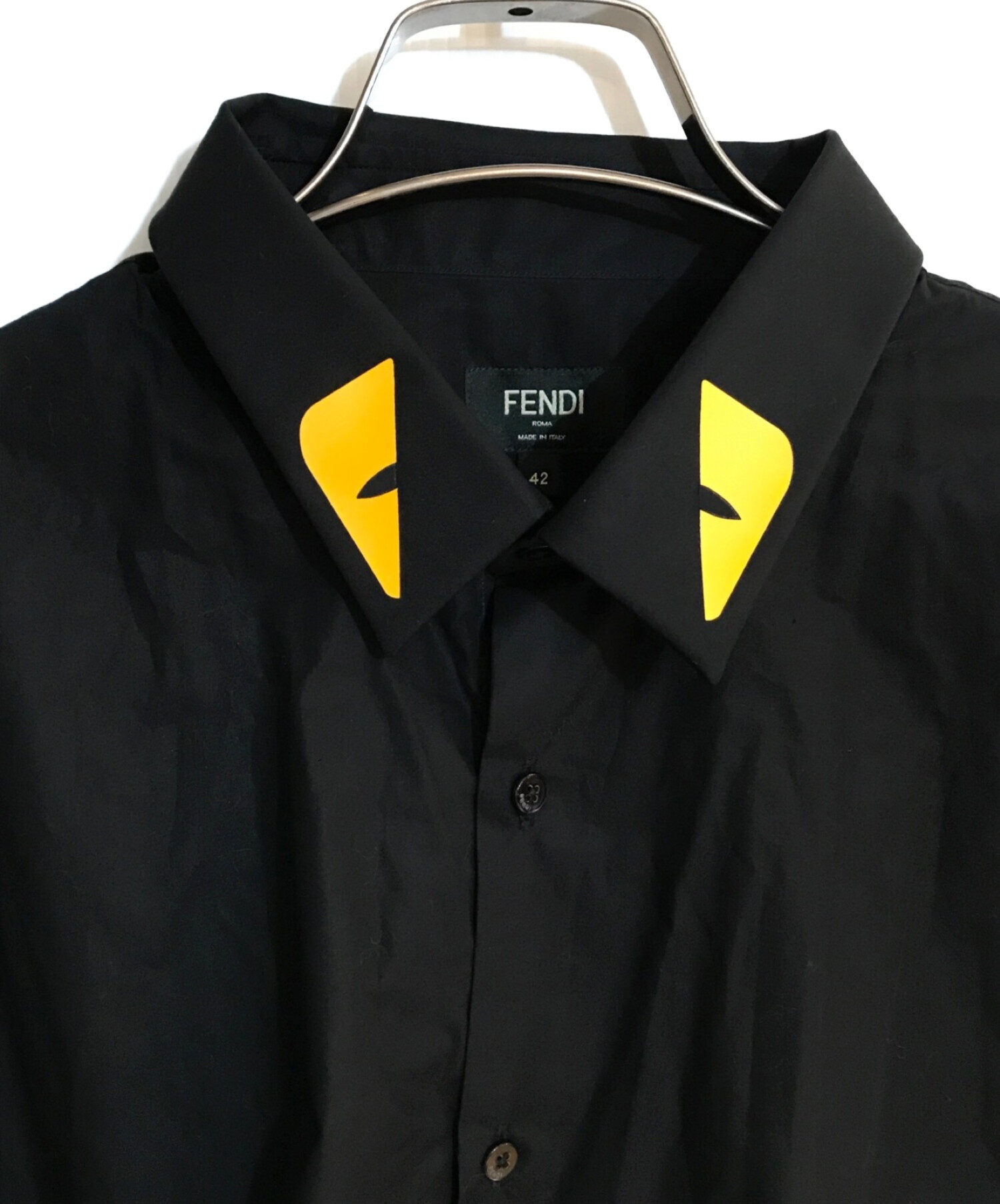 中古・古着通販】FENDI (フェンディ) シャツ ブラック サイズ:SIZE 42