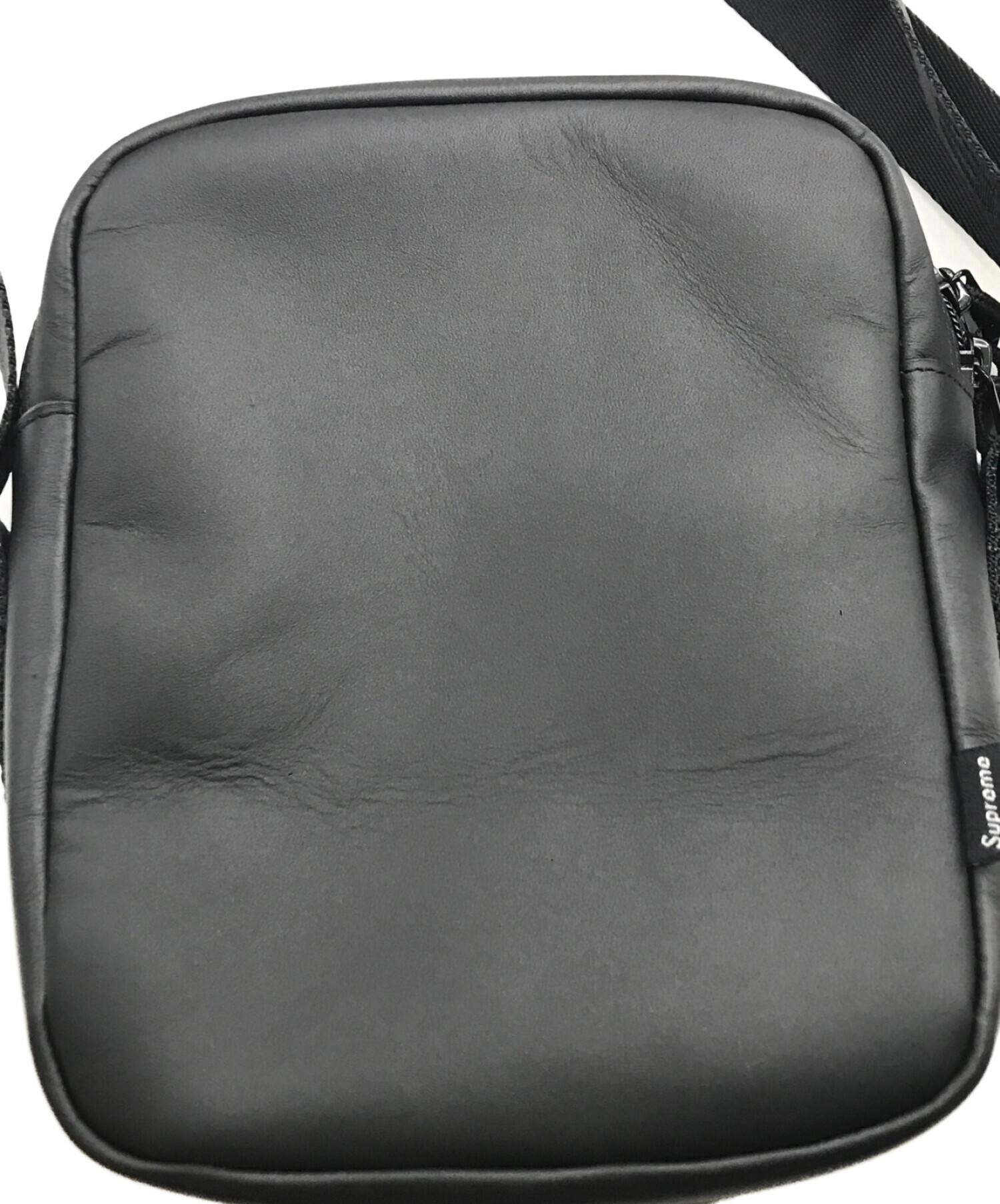 SUPREME (シュプリーム) 23FW Leather Shoulder Bag/23FWレザーショルダーバッグ ブラック