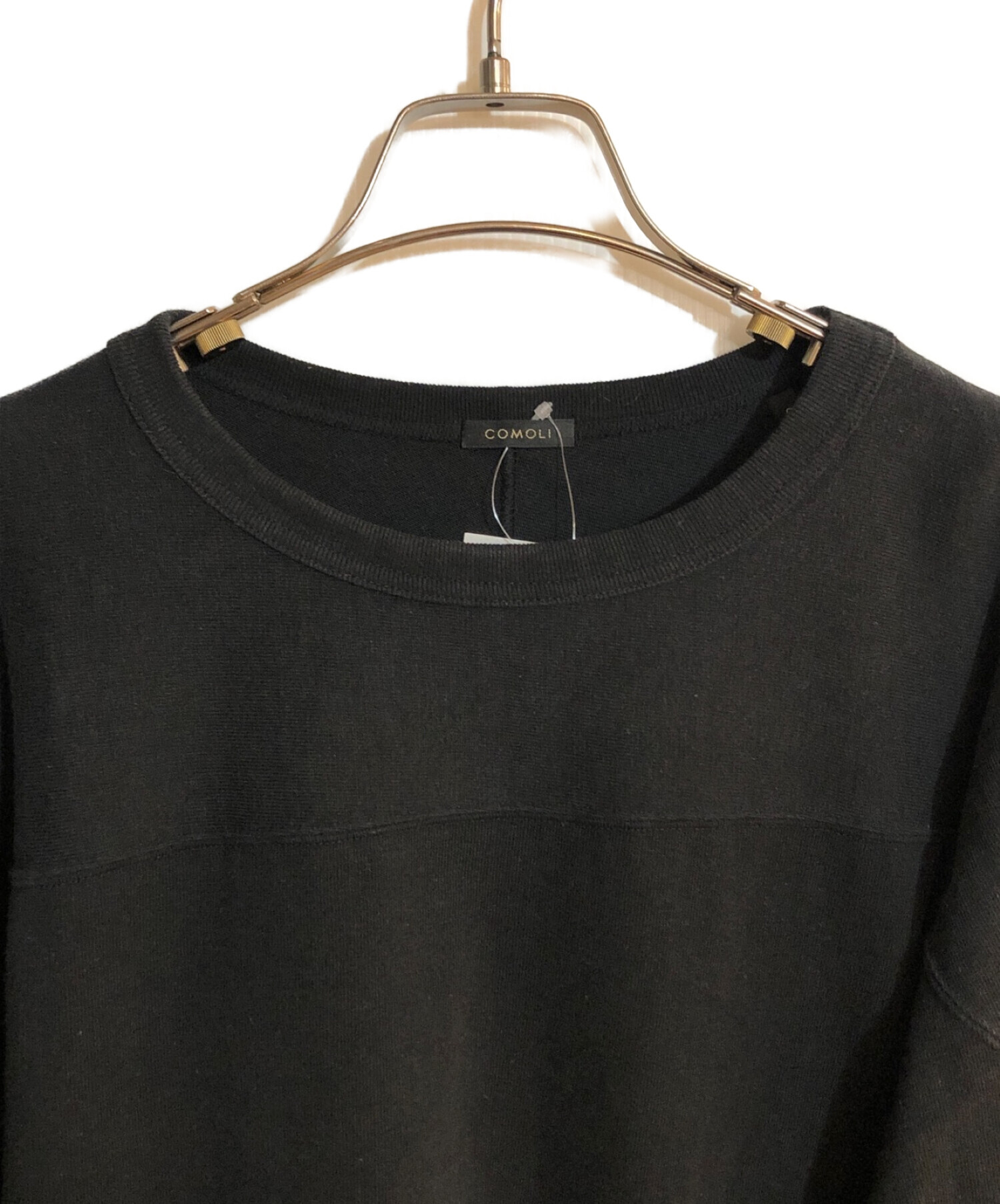 COMOLI 22AW フットボールT FADE BLACK サイズ2 - Tシャツ/カットソー 