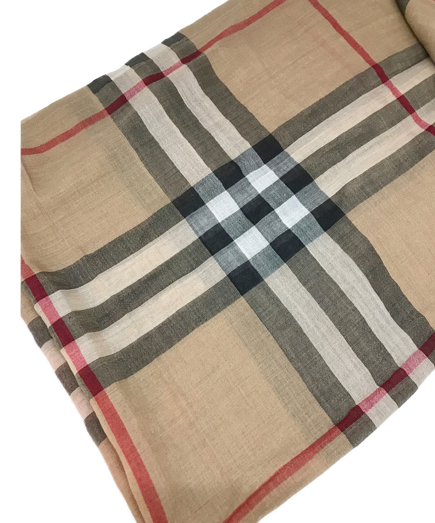 中古・古着通販】BURBERRY (バーバリー) ウールシルクメガチェック大判