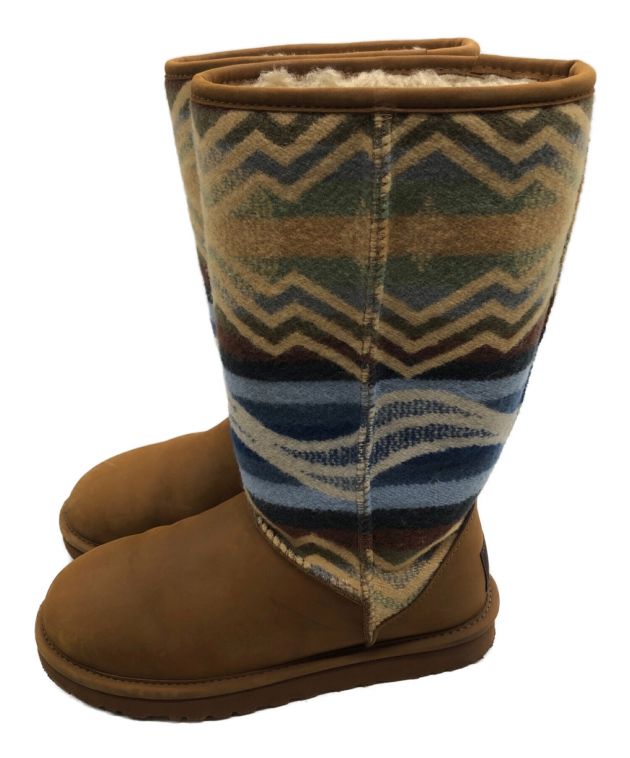 中古・古着通販】UGG (アグ) PENDLETON (ペンドルトン) クラシック トール ムートンブーツ ベージュ  サイズ:24cm｜ブランド・古着通販 トレファク公式【TREFAC FASHION】スマホサイト