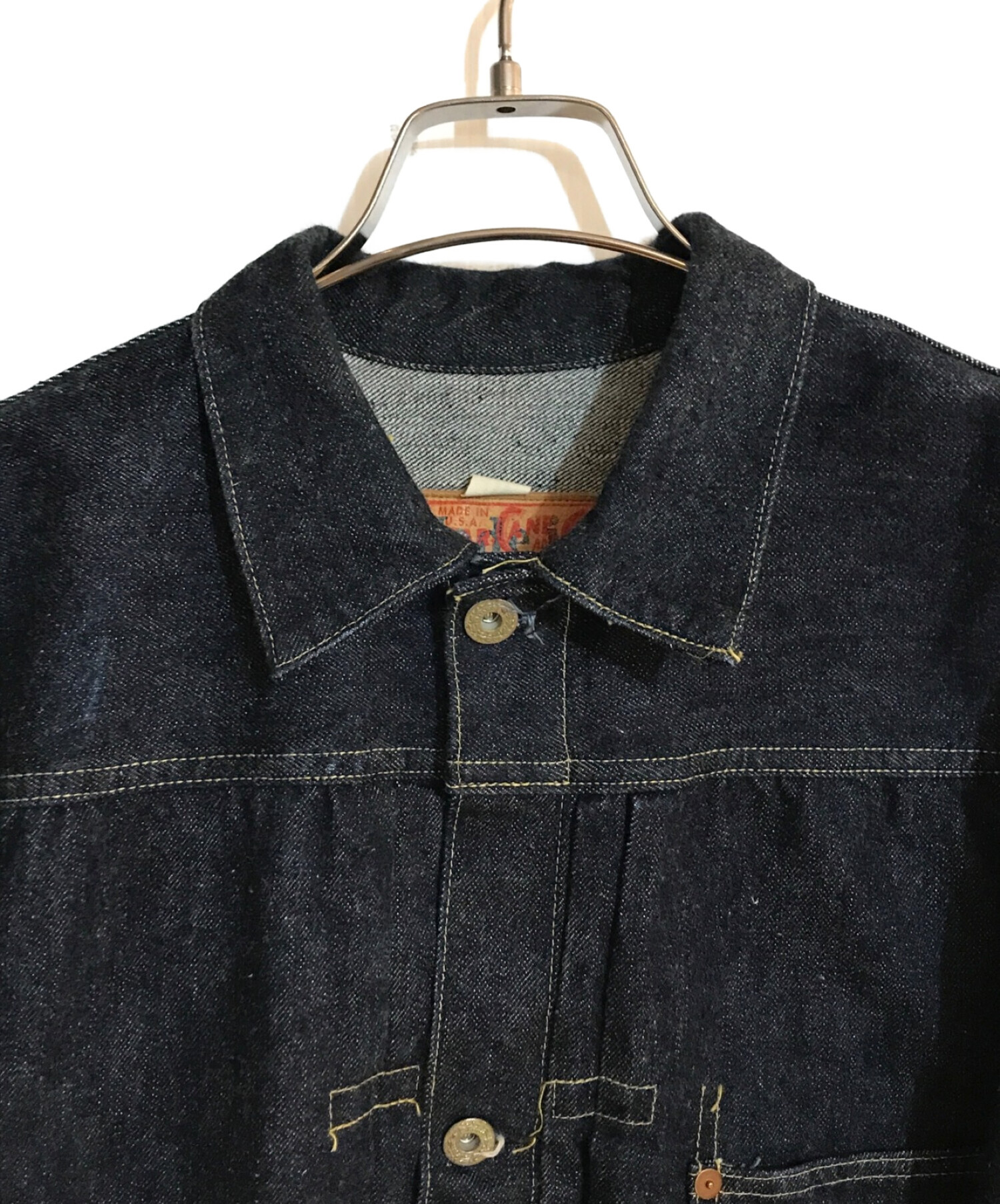 SUGAR CANE (シュガーケーン) 13oz. BLUE DENIM BLOUSE S1944  MODEL/13オンスブルーデニムブルース1944モデル インディゴ サイズ:SIZE 40