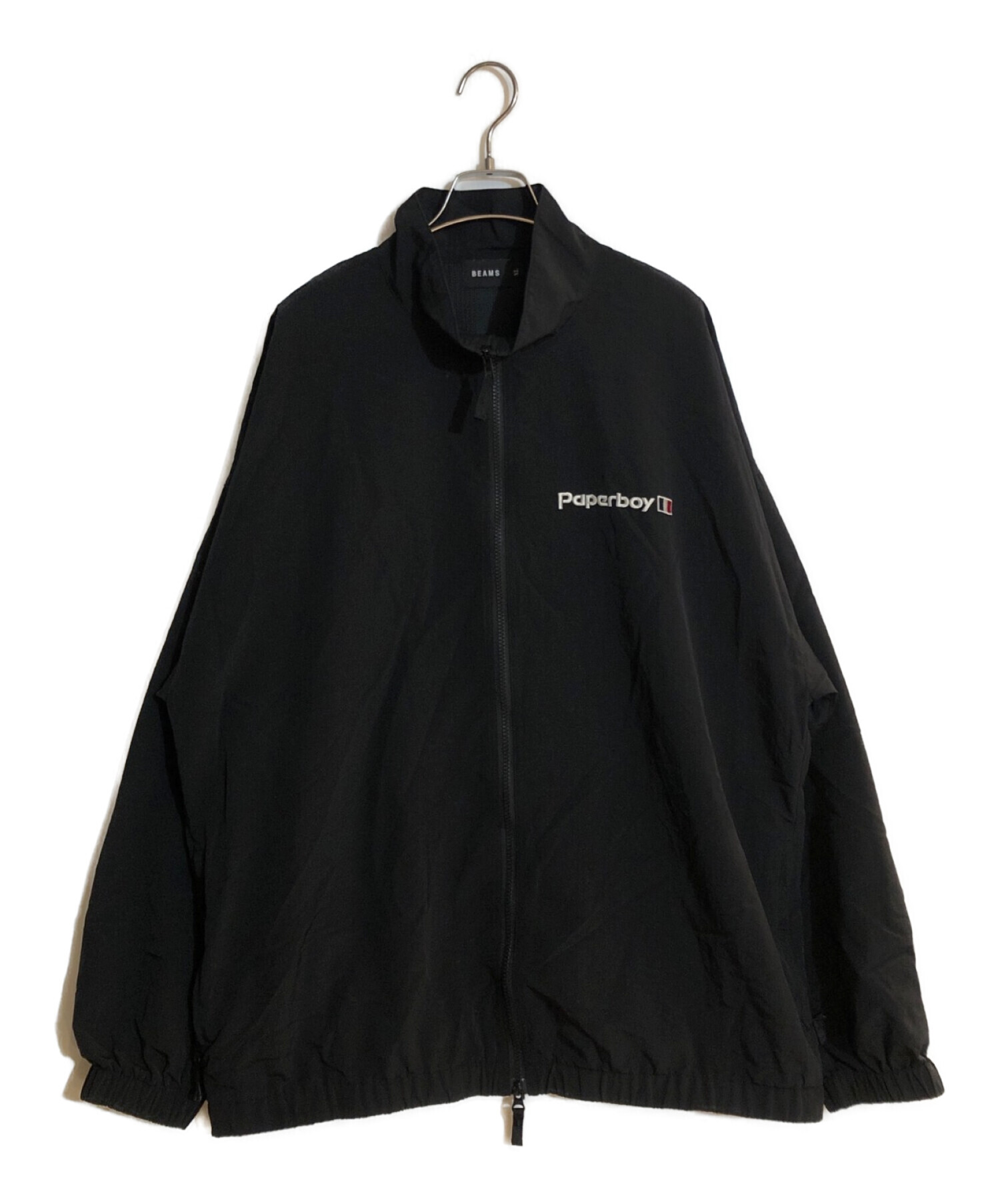 BEAMS (ビームス) REEBOK (リーボック) paperboy (ペーパーボーイ) ナイロンジャケット ブラック サイズ:SIZE XL